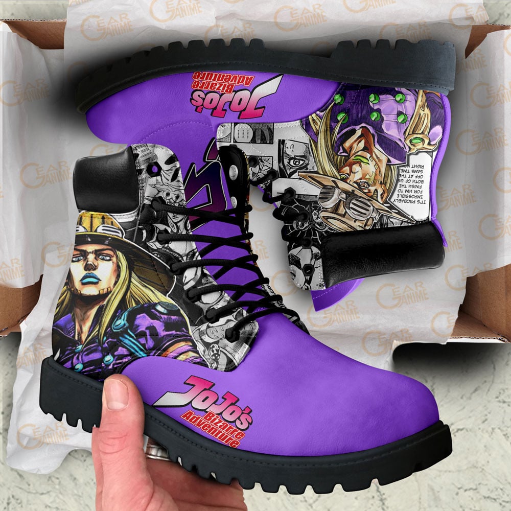 Jojo’s Bizarre Adventure Gyro Zeppeli Boots Custom Anime Shoes