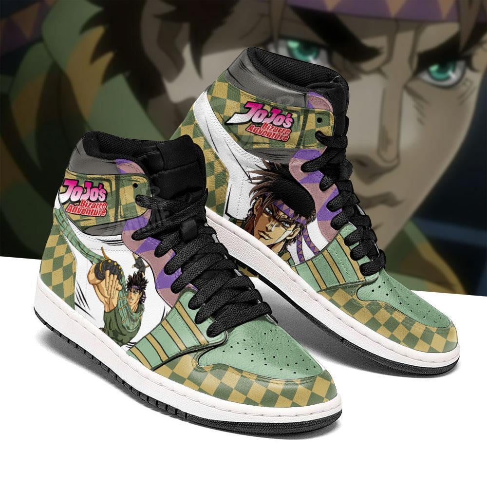 JoJo’s Bizarre Adventure JD1s Sneakers Joseph Joestar Anime Shoes, Air Jordan Hightop