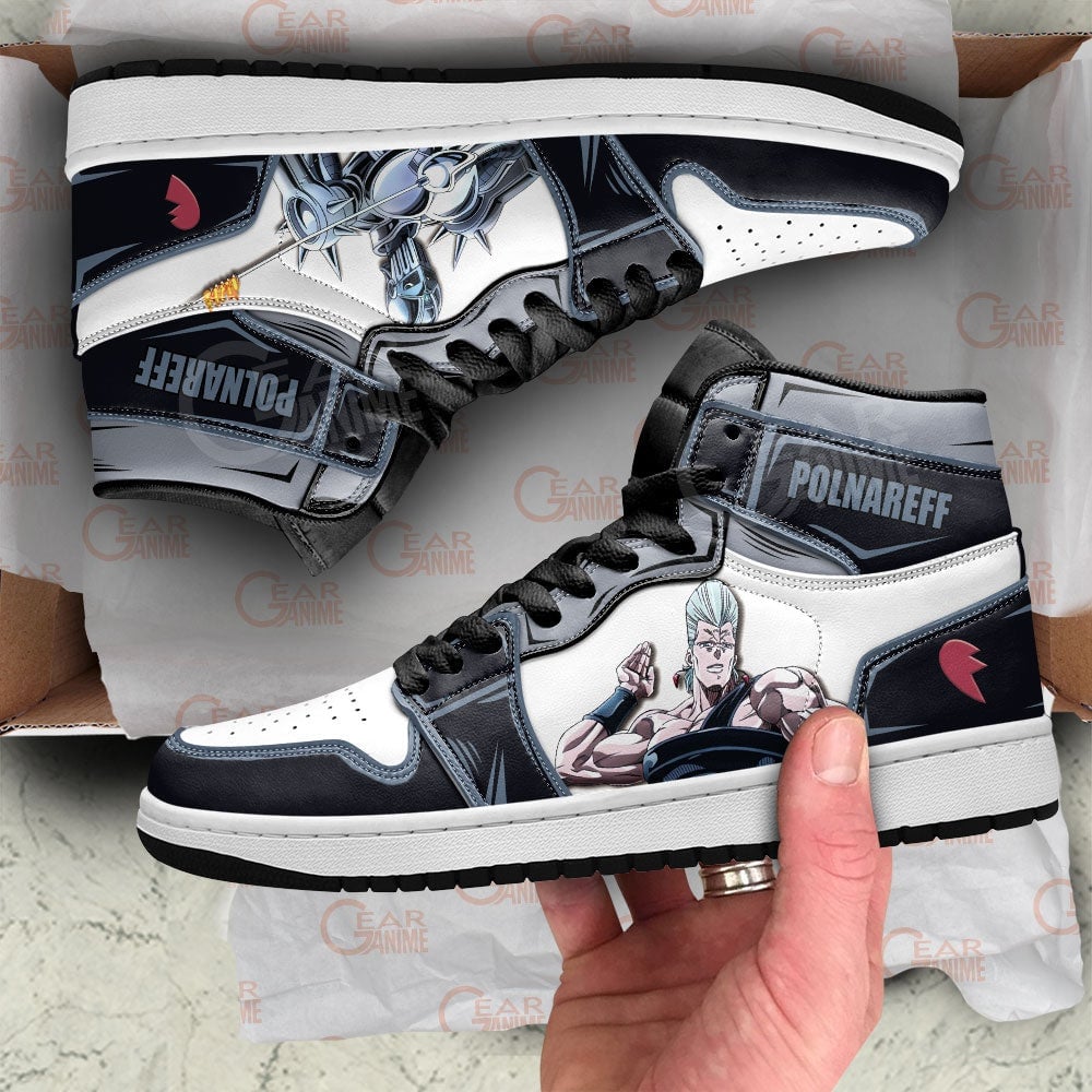 JoJo’s Bizarre Adventure Jean Pierre Polnareff JD1s Sneakers Anime Shoes, Air Jordan Hightop