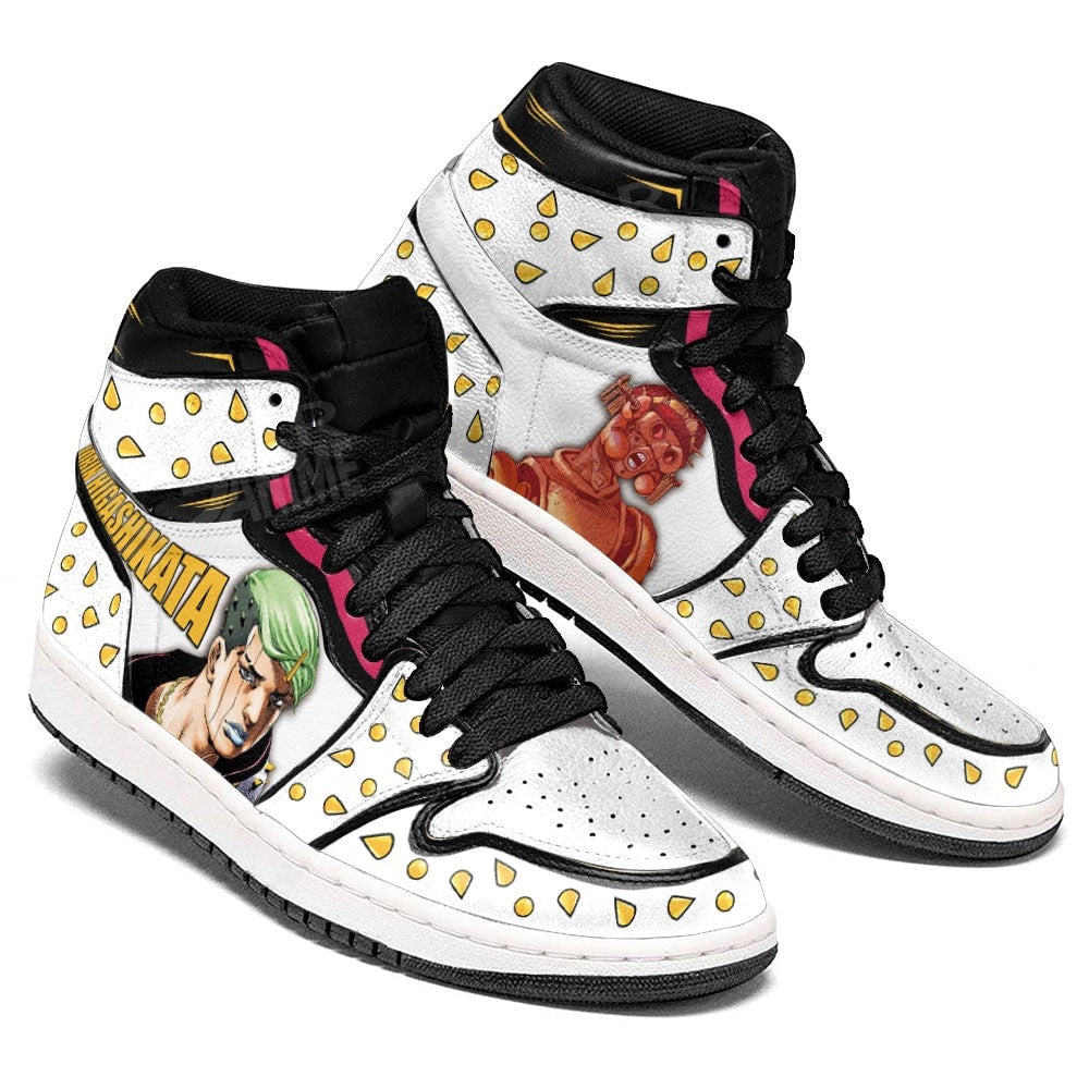 JoJo’s Bizarre Adventure Jobin Higashikata JD1s Sneakers Anime Shoes, Air Jordan Hightop