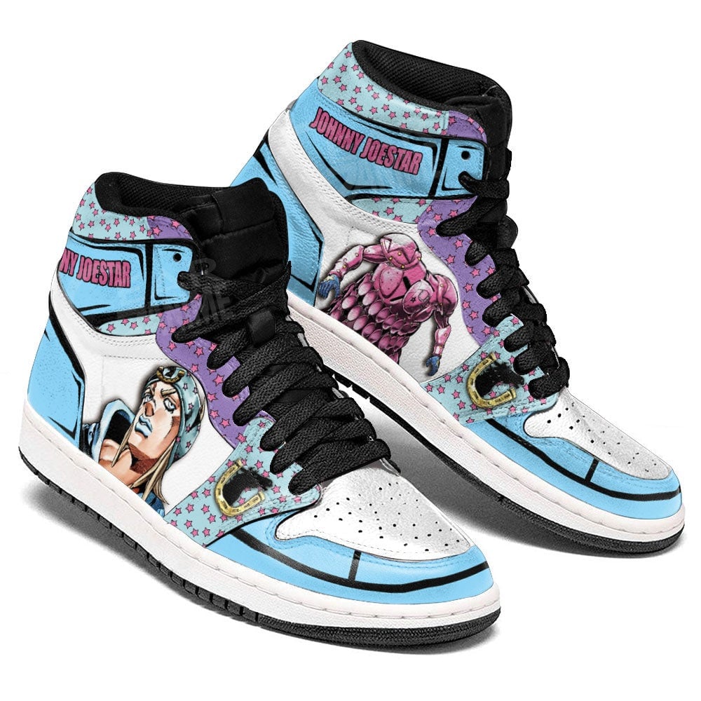 JoJo’s Bizarre Adventure Johnny Joestar JD1s Sneakers Anime Shoes, Air Jordan Hightop