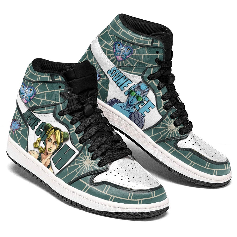 JoJo’s Bizarre Adventure Jolyne Cujoh JD1s Sneakers Anime Shoes, Air Jordan Hightop