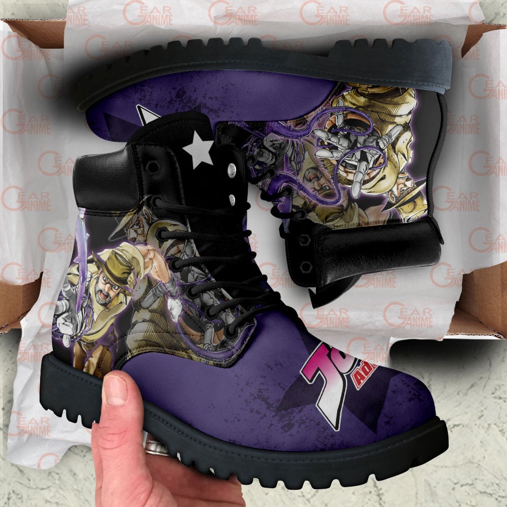 JoJo’s Bizarre Adventure Joseph Joestar Old Boots Anime Custom Shoes
