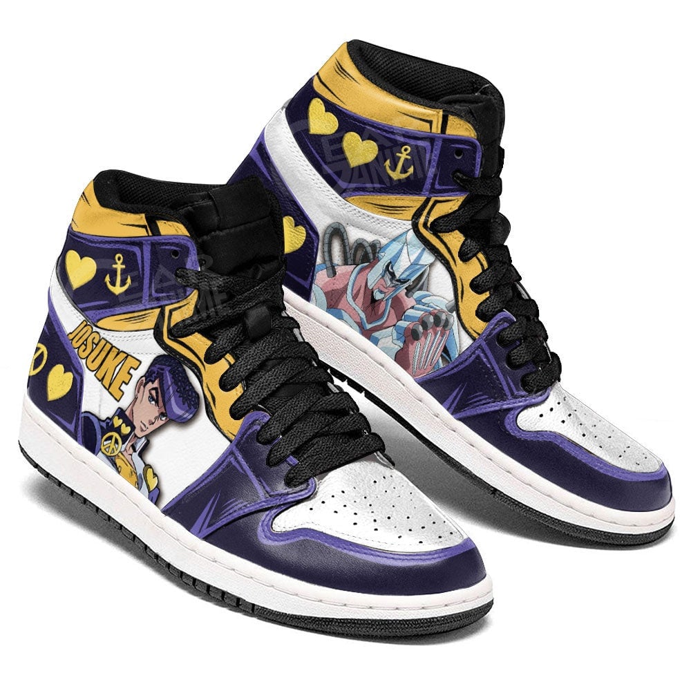 JoJo’s Bizarre Adventure Josuke Higashikata JD1s Sneakers Anime Shoes, Air Jordan Hightop