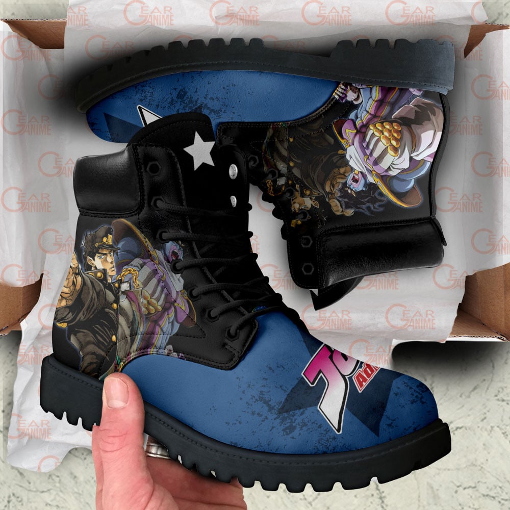 JoJo’s Bizarre Adventure Jotaro Kujo Boots Anime Custom Shoes