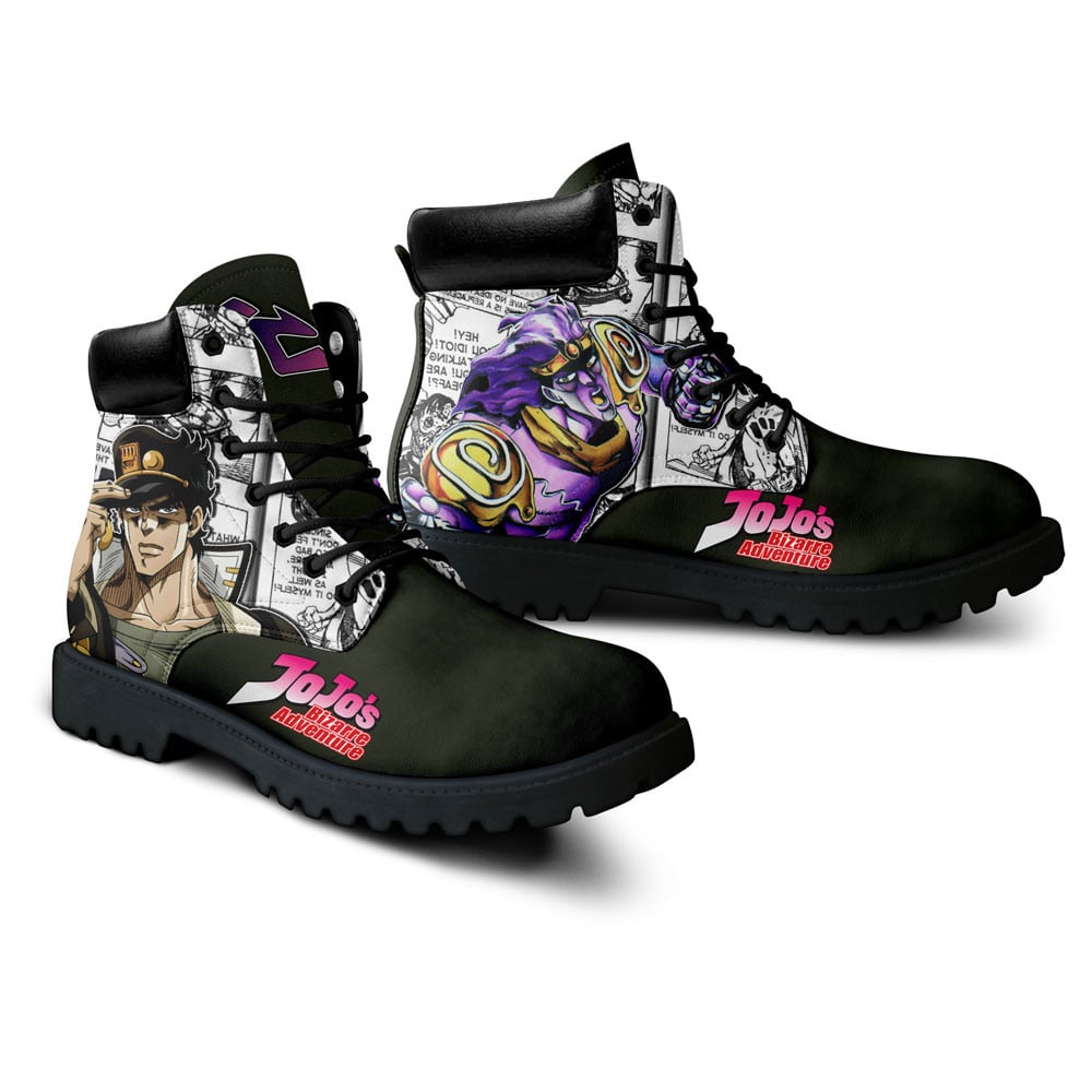 Jojo’s Bizarre Adventure Jotaro Kujo Boots Custom Anime Shoes