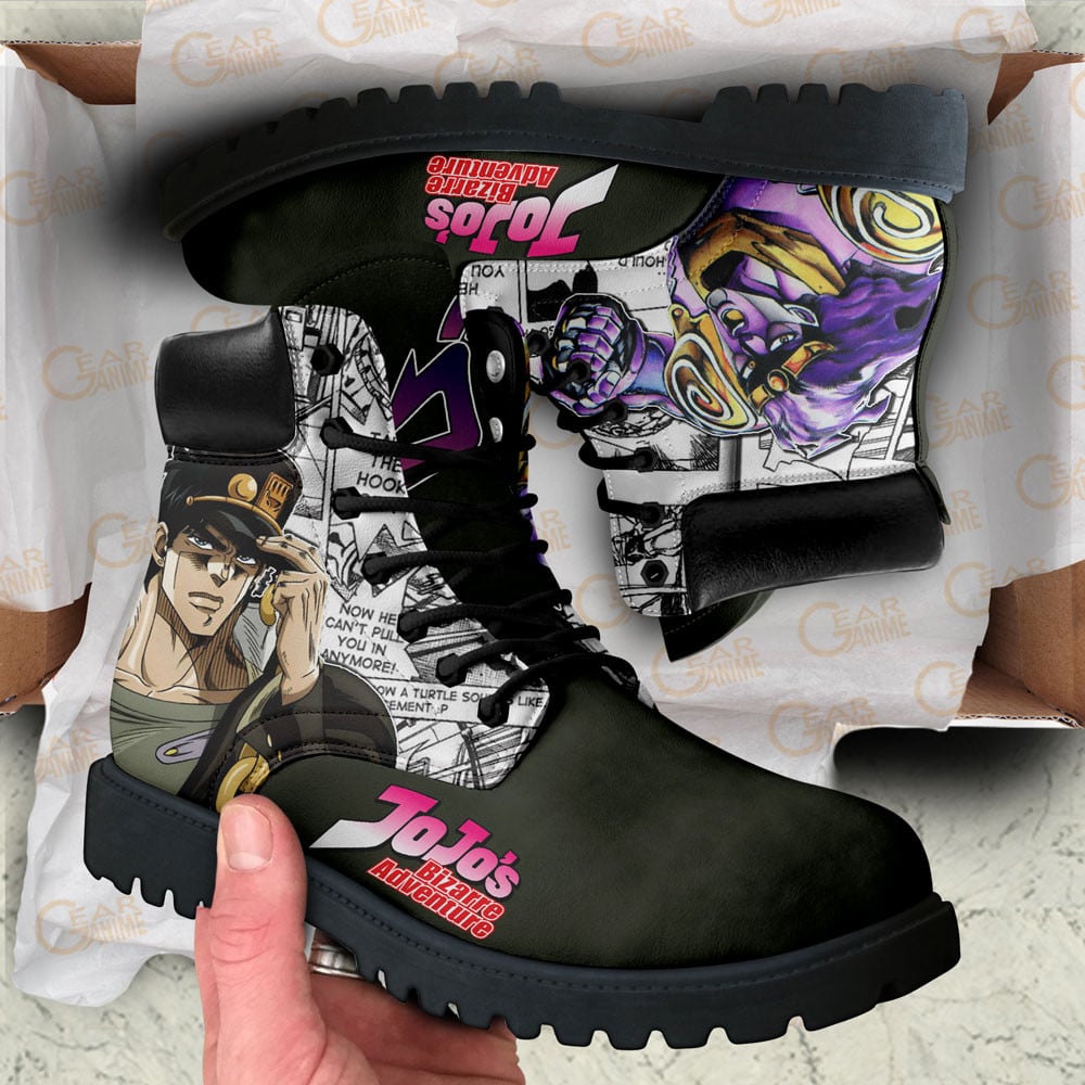 Jojo’s Bizarre Adventure Jotaro Kujo Boots Custom Anime Shoes