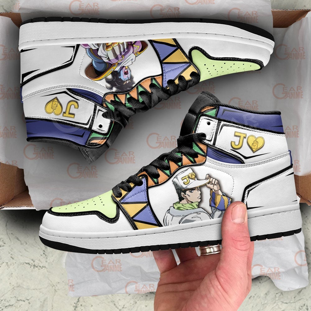 JoJo’s Bizarre Adventure Jotaro Kujo JD1s Sneakers Anime Shoes, Air Jordan Hightop