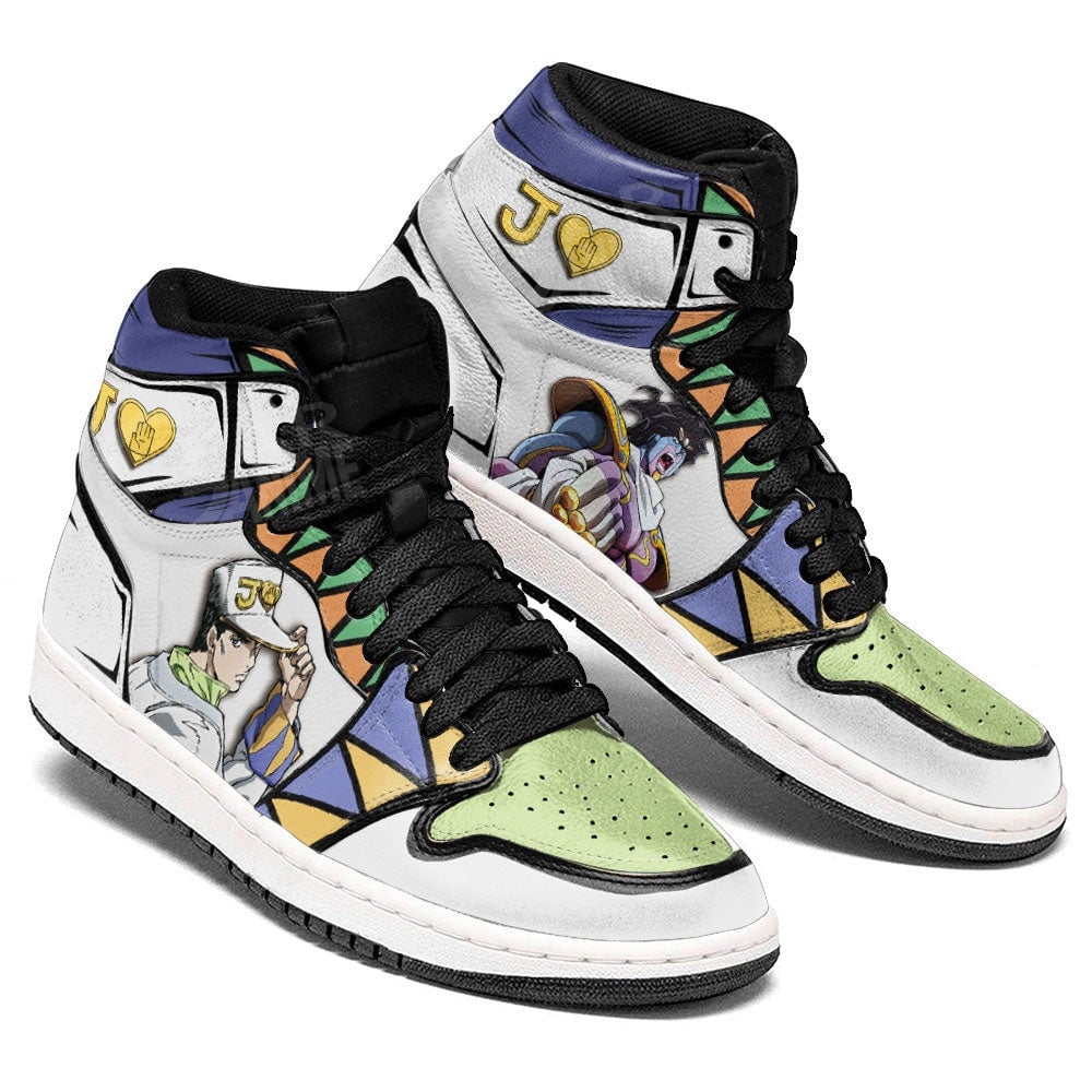 JoJo’s Bizarre Adventure Jotaro Kujo JD1s Sneakers Anime Shoes, Air Jordan Hightop