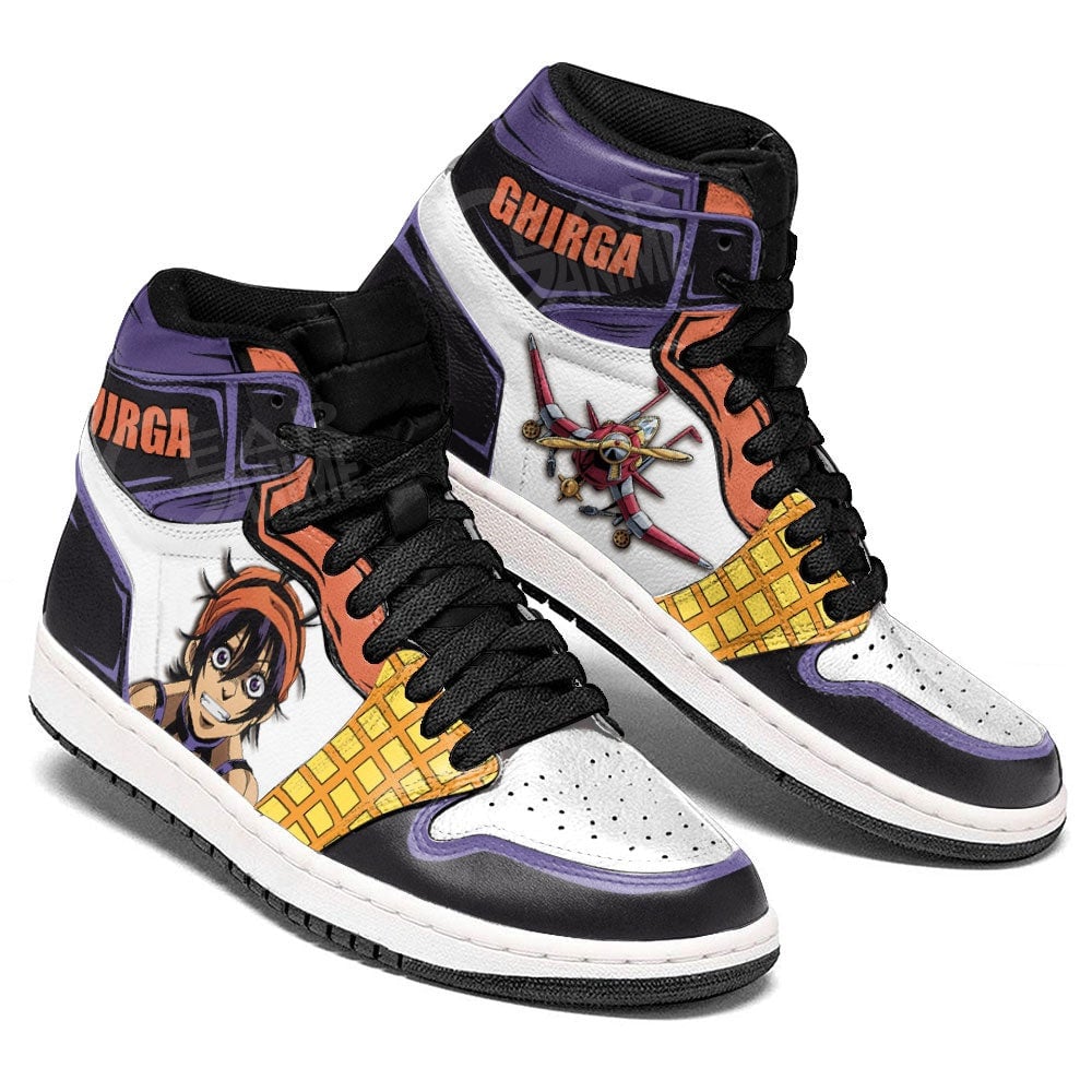 JoJo’s Bizarre Adventure Narancia Ghirga JD1s Sneakers Anime Shoes, Air Jordan Hightop
