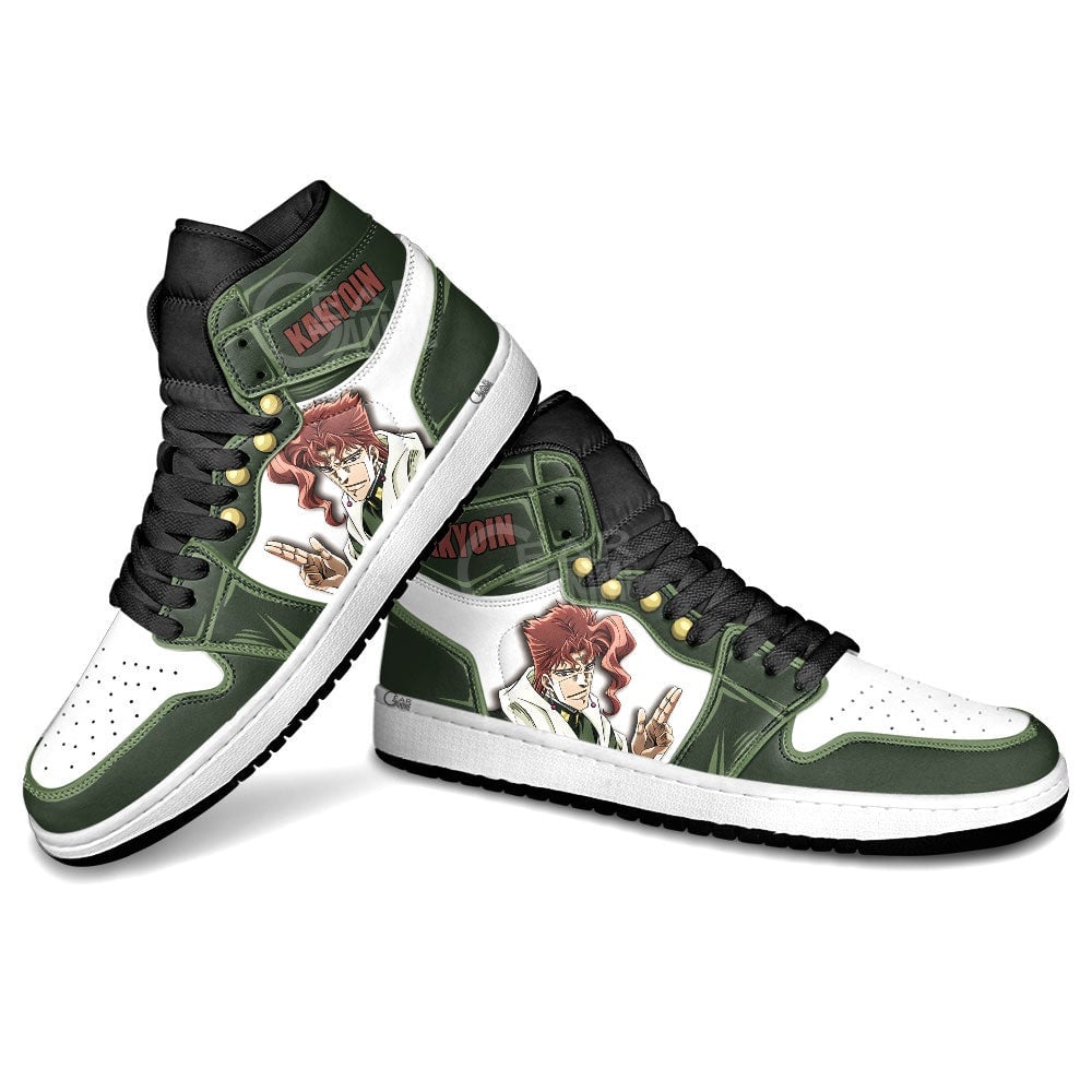 JoJo’s Bizarre Adventure Noriaki Kakyoin JD1s Sneakers Anime Shoes, Air Jordan Hightop