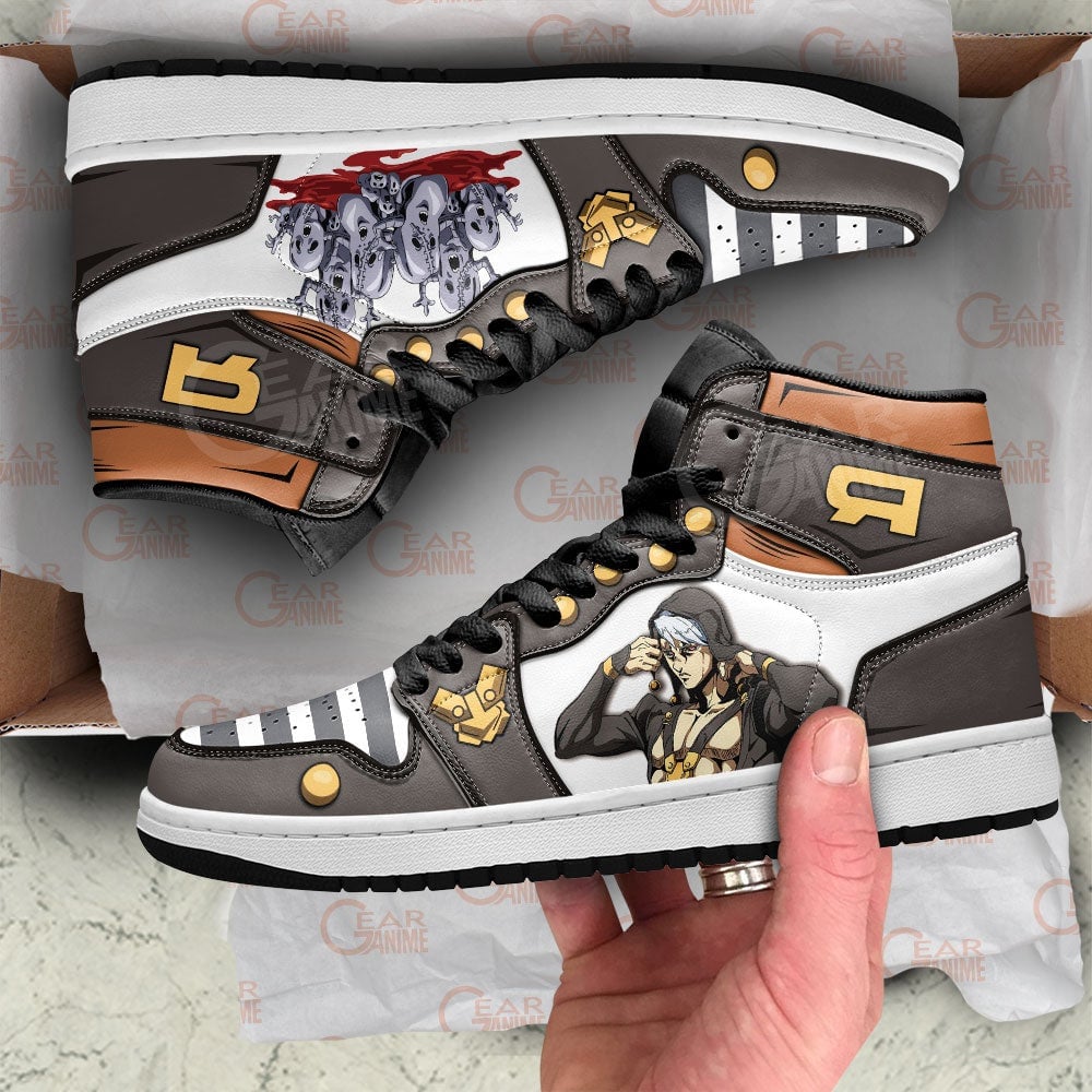 JoJo’s Bizarre Adventure Risotto Nero JD1s Sneakers Anime Shoes, Air Jordan Hightop