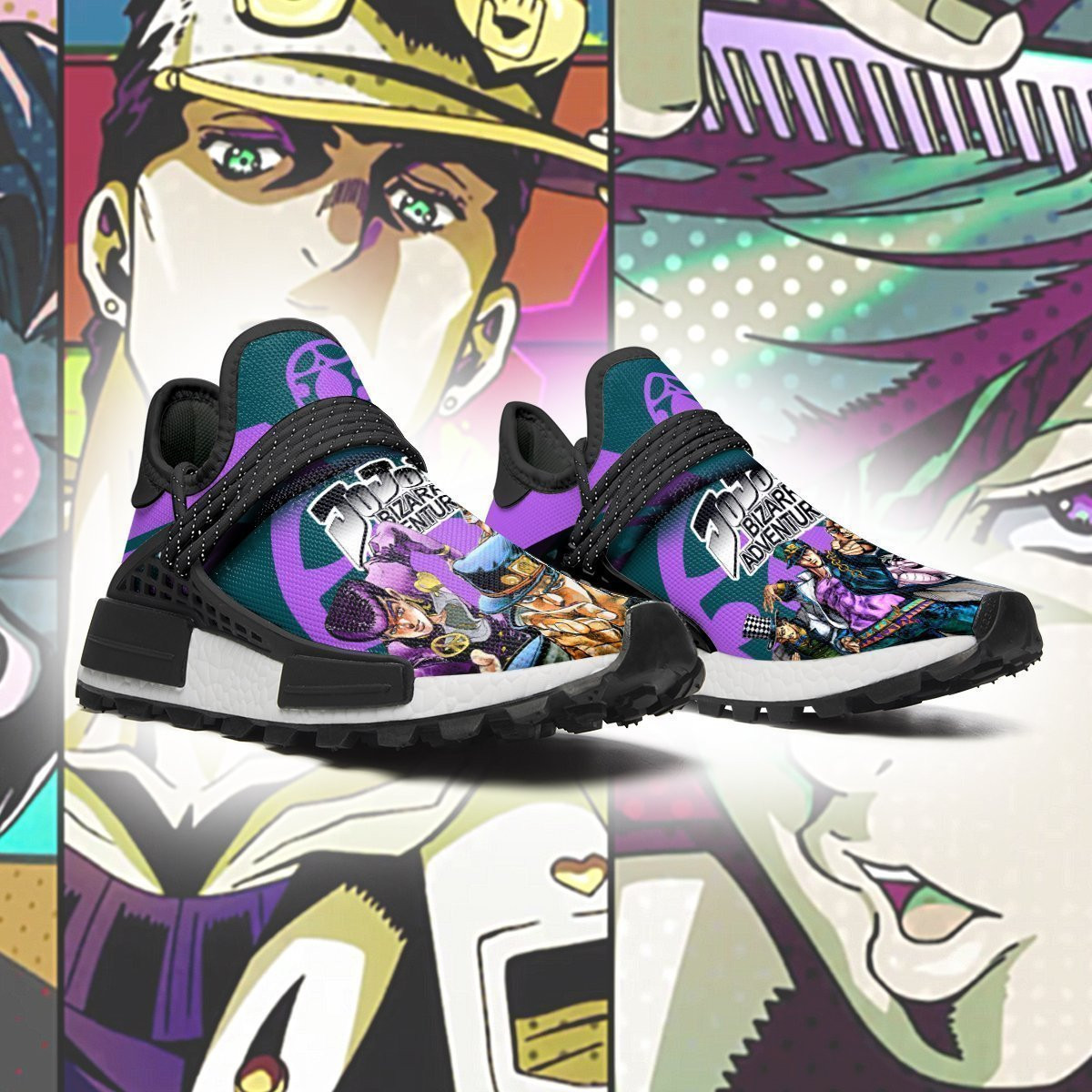 JoJo’s Bizarre Adventure Shoes Characters Anime Sneakers, NMD Shoes