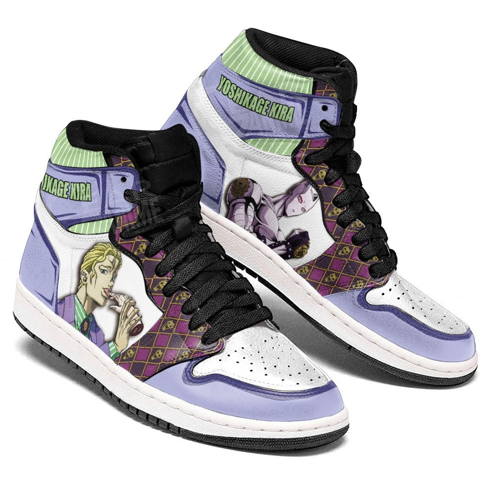 JoJo’s Yoshikage Kira Anime Shoes For JJBA Fans, Air Jordan Hightop