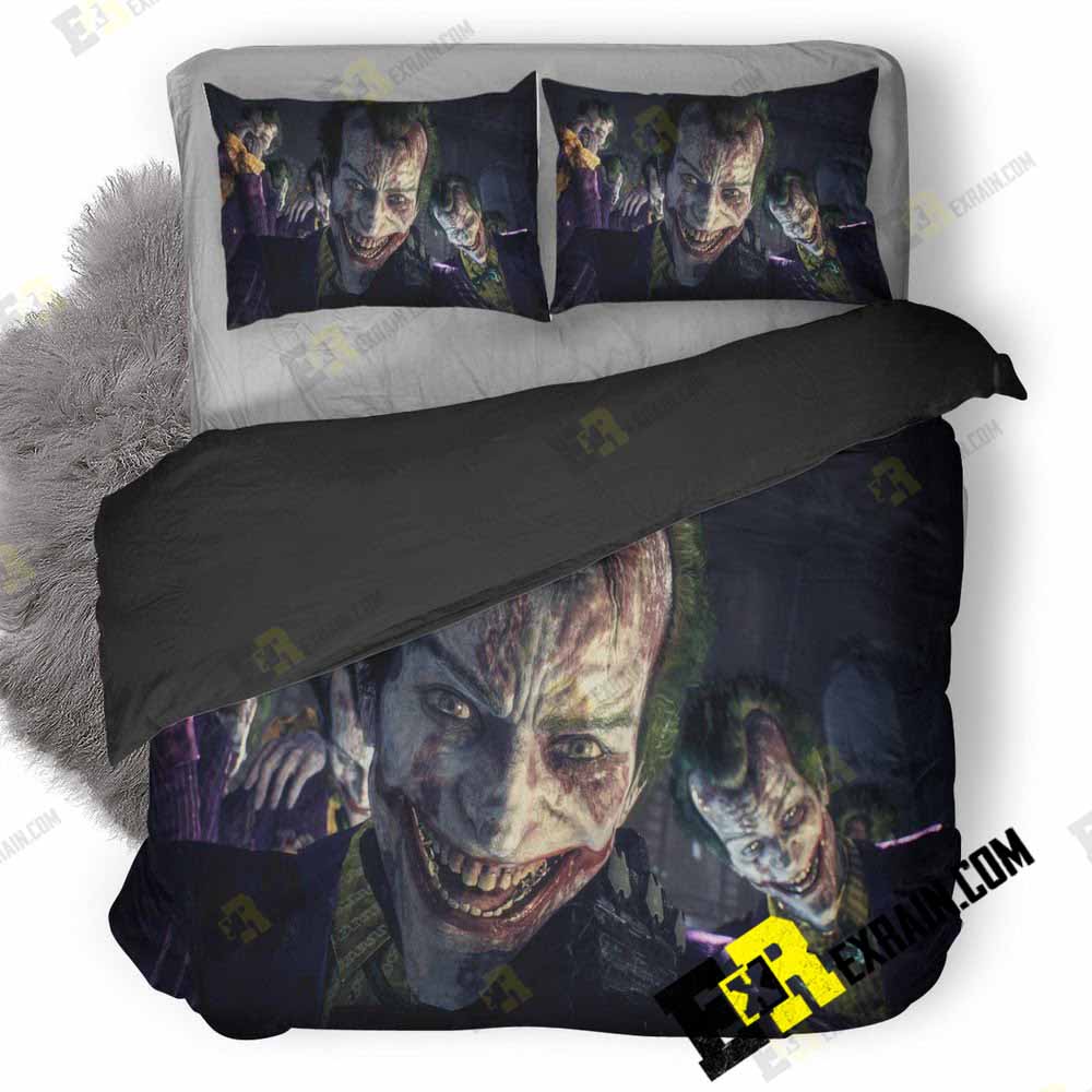 Joker Batman Arkham Knight Px 3D Customized Duvet Cover Bedding Set