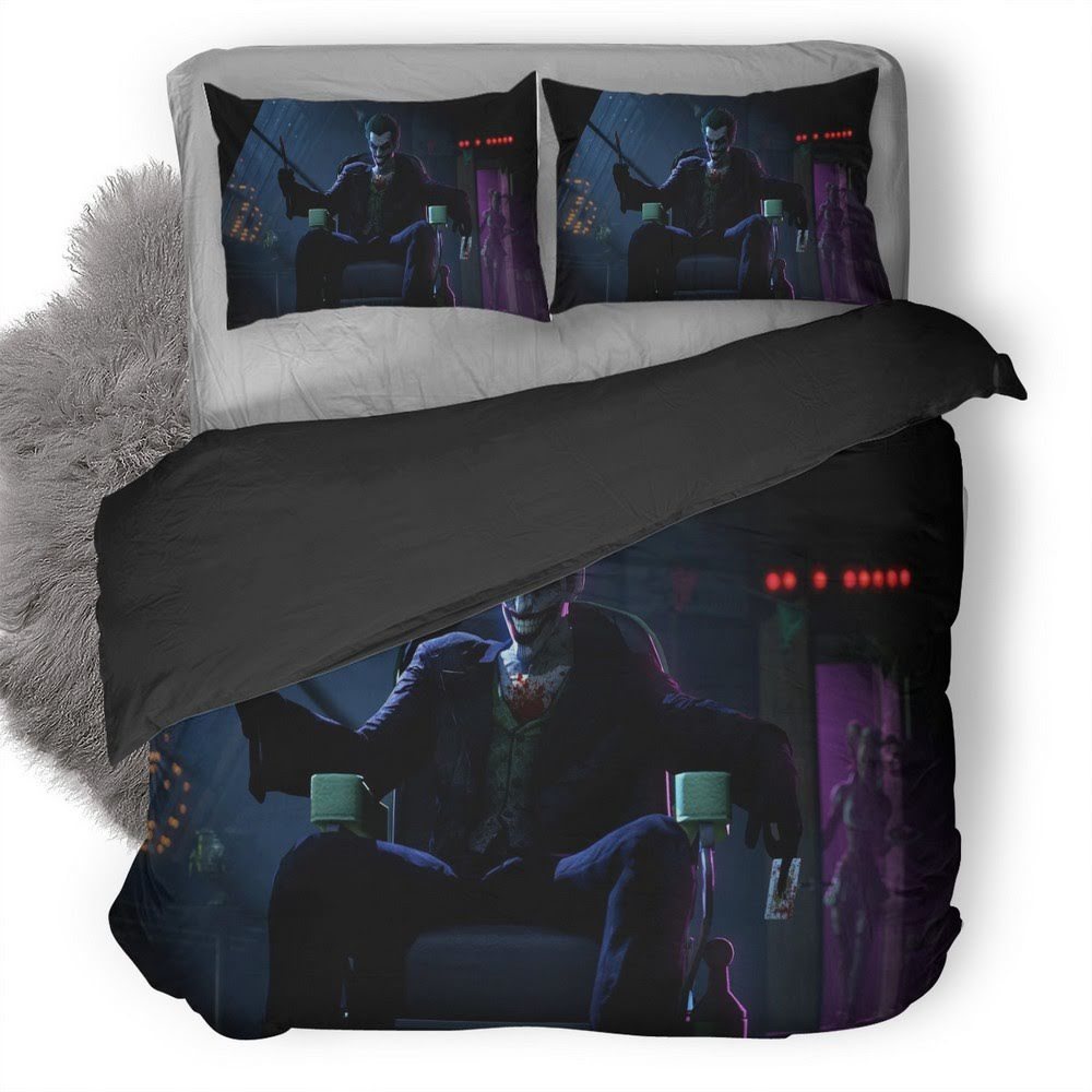 Joker Batman Arkham Origins 3D Customized Duvet Cover Bedding Set