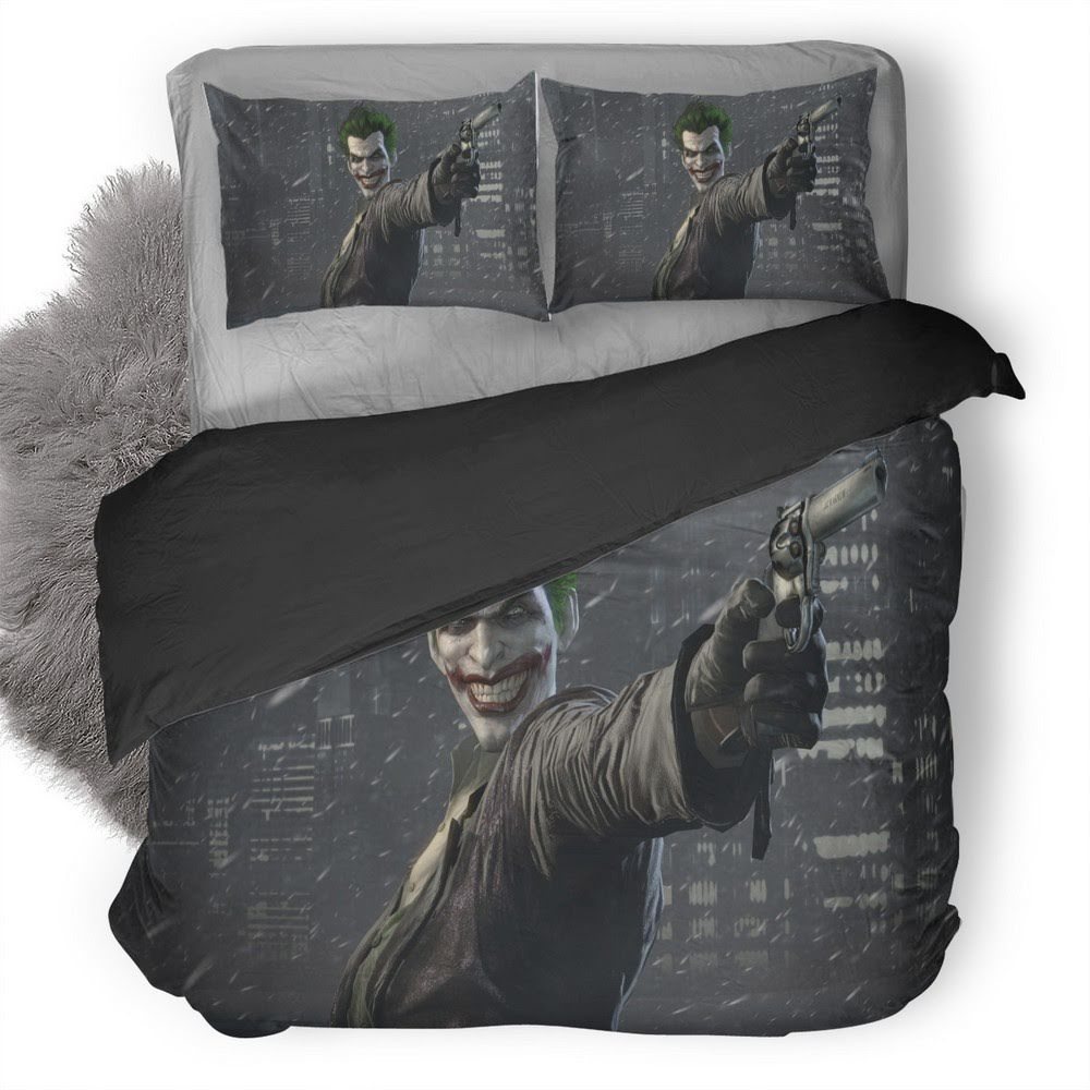 Joker Batman Arkham Origins 3D Customized Duvet Cover Bedding Set