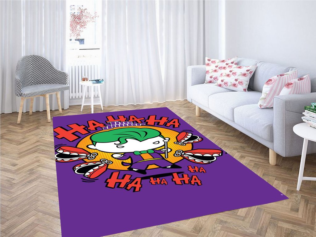 Joker Chibi Living Room Modern Carpet Rectangle Rug