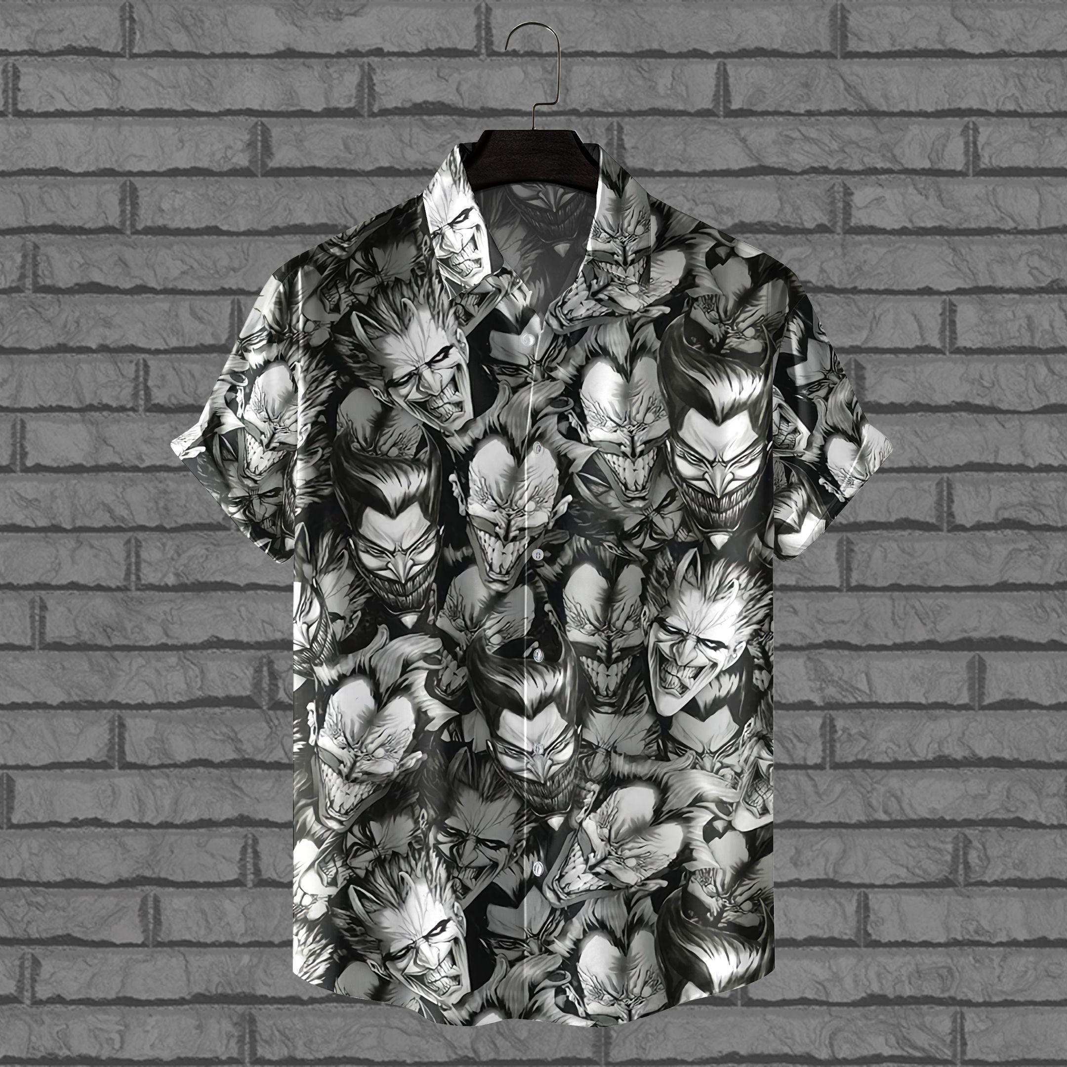 Joker faces Hawaiian Shirt Batman