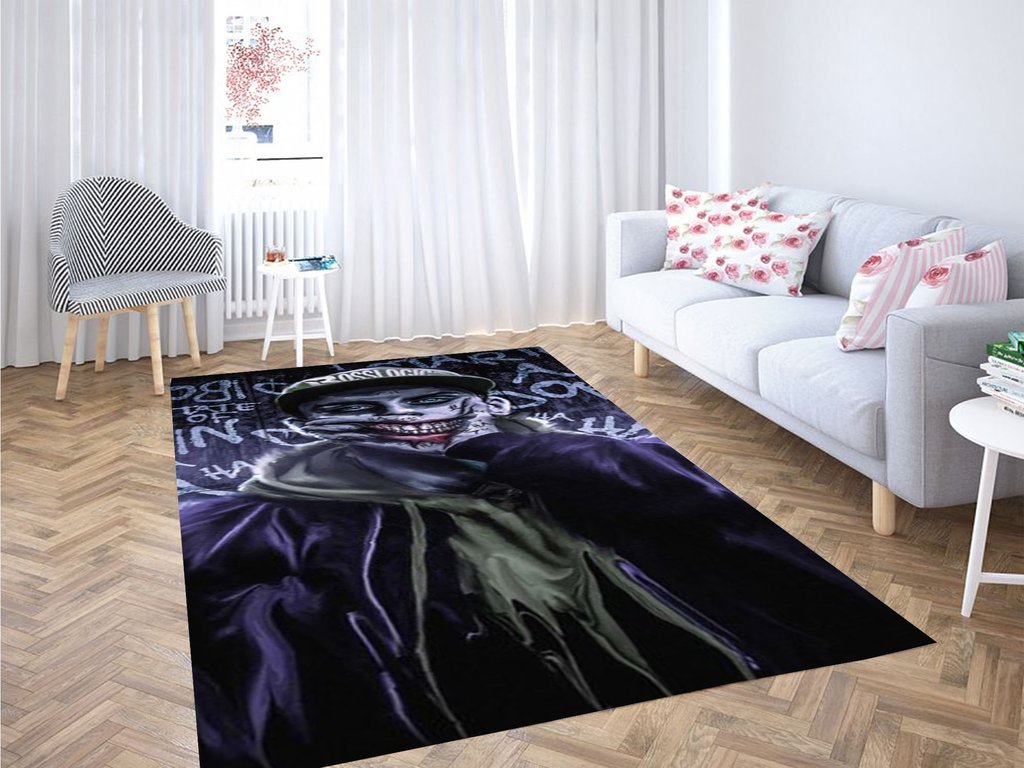 Joker Fake Smile Living Room Modern Carpet Rectangle Rug