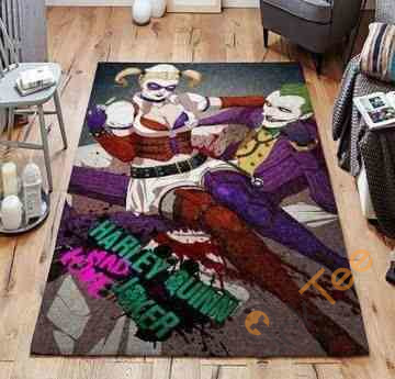 Joker Harley Quinn Area Rectangle Rug