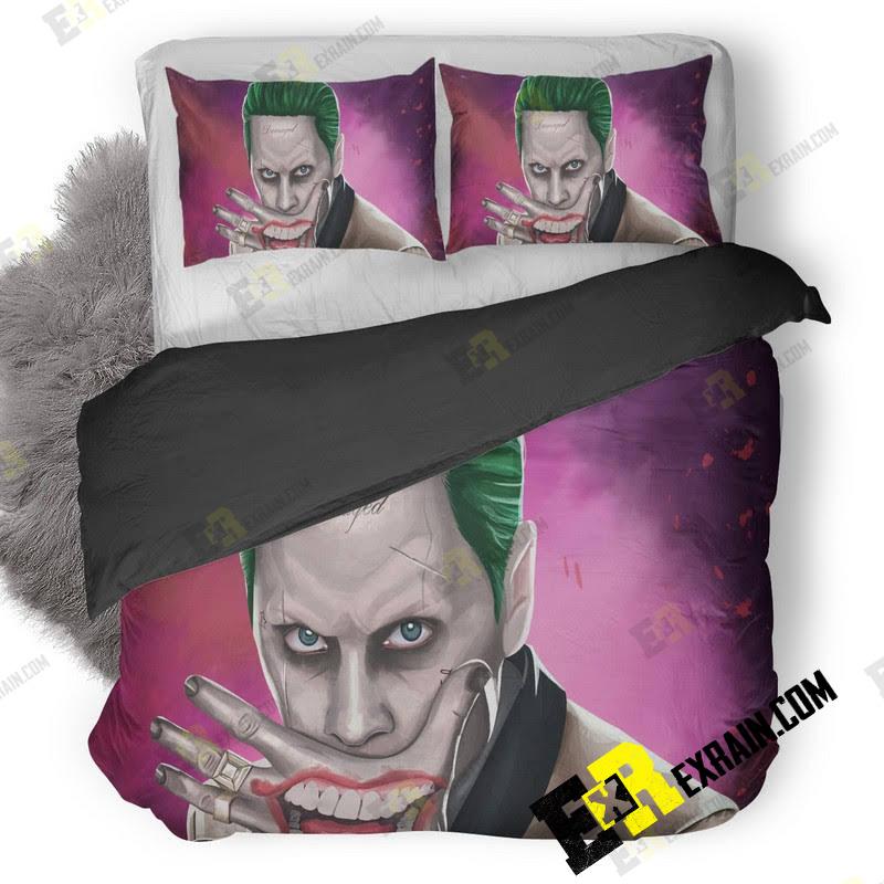 Joker Suicide Squad Artwork Hd Eg 3D Customized Duvet Cover Bedding Set