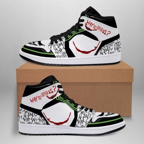 Joker Why So Serious 1 High Top Air Jordan Sneaker, Air Jordan Hightop