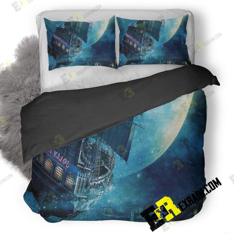 Jolly Roger Ship Peter Pan 3D Customized Duvet Cover Bedding Set