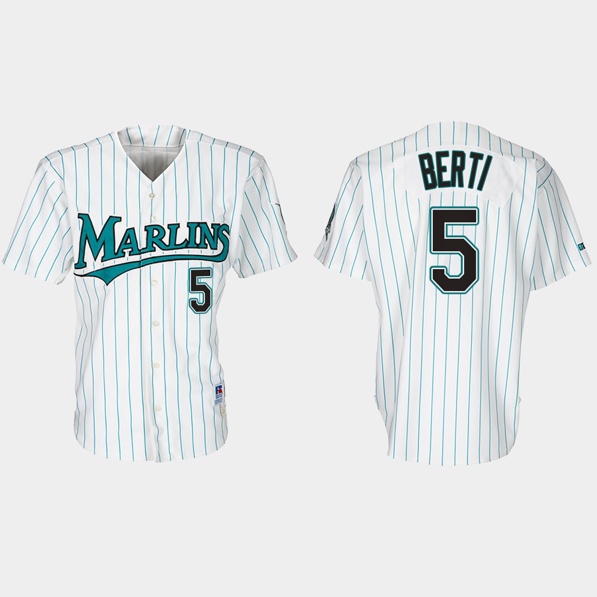 Jon Berti Florida Marlins 30th Anniversary Throwback Jersey - White Teal