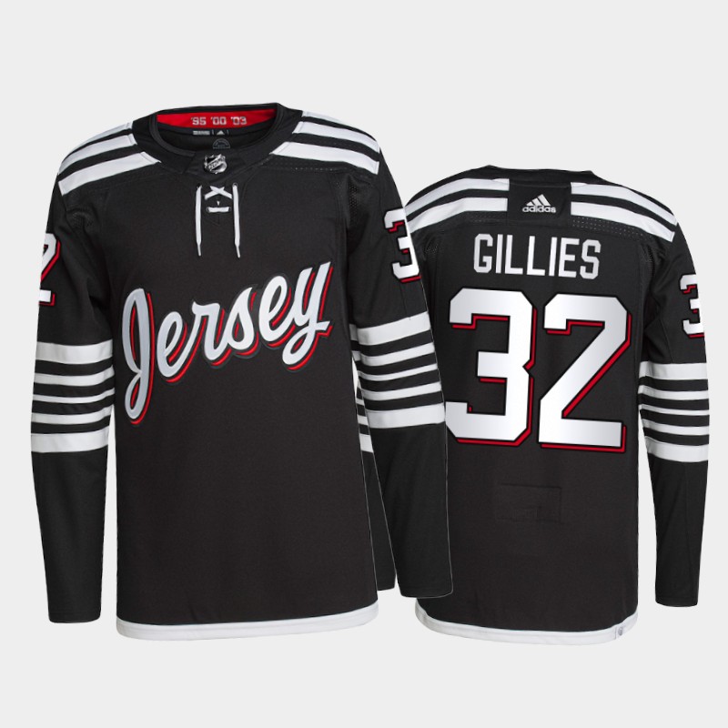 Jon Gillies New Jersey Devils Alternate Jersey 2021-22 Black #32 Primegreen Uniform