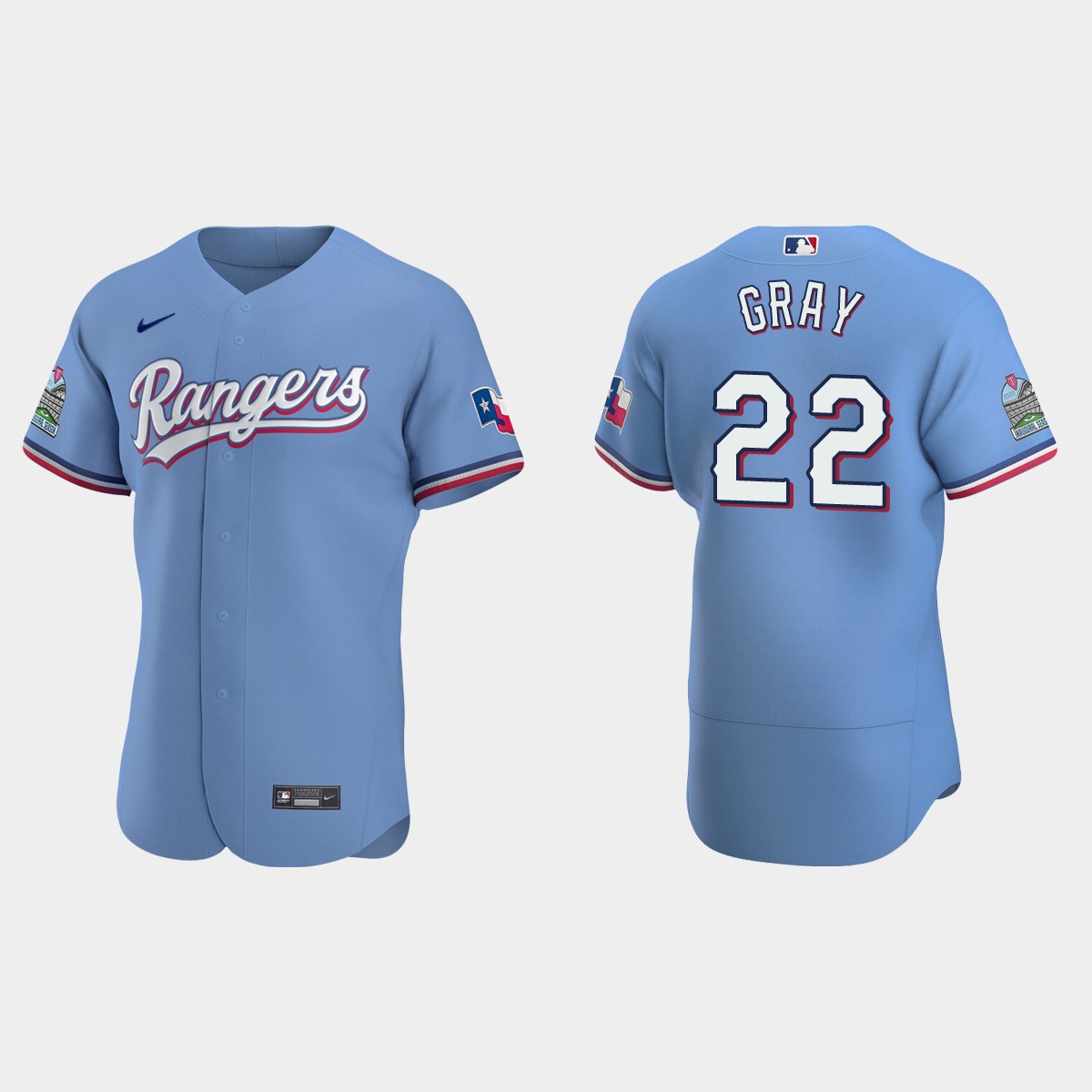 Jon Gray Texas Rangers Alternate Jersey - Light Blue