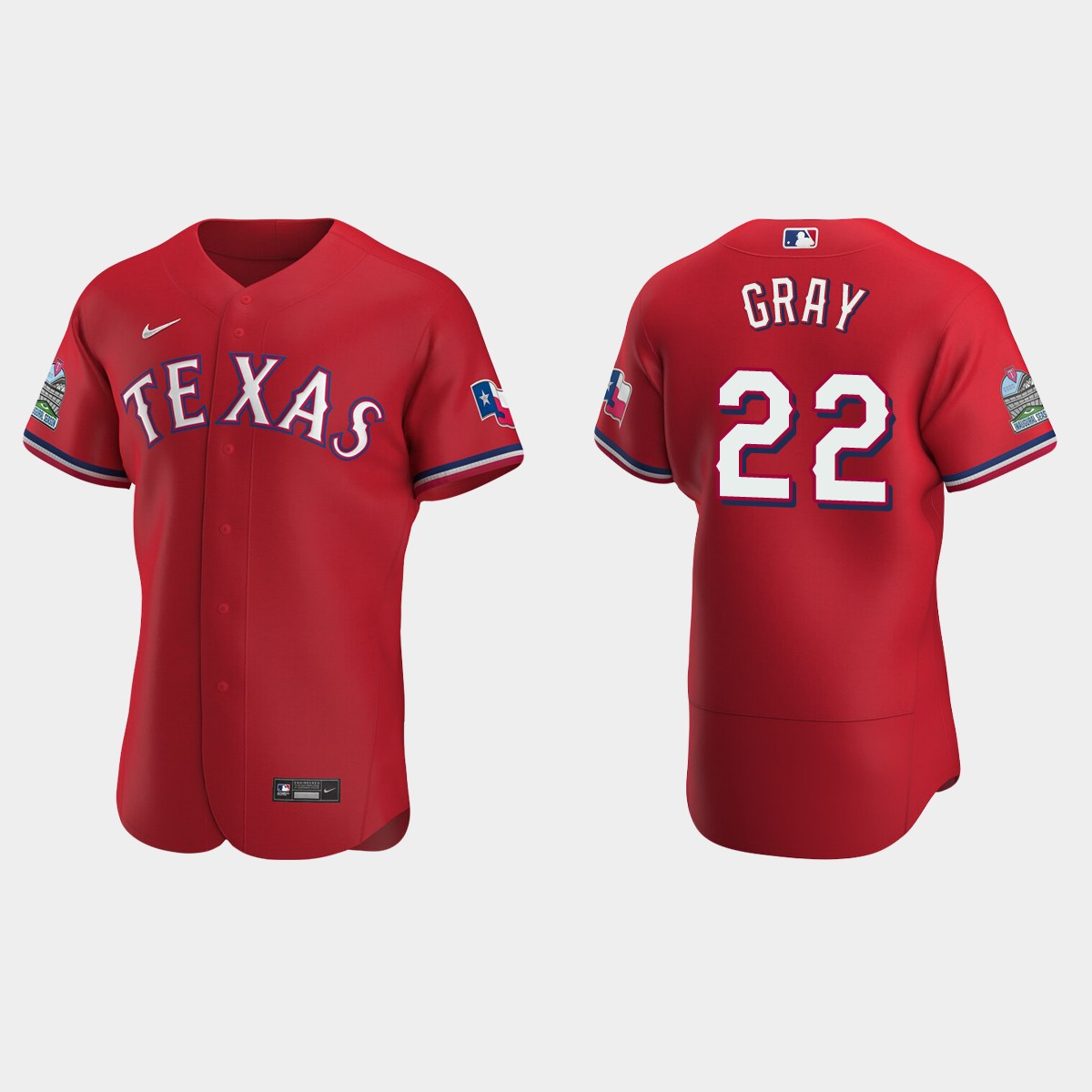 Jon Gray Texas Rangers Alternate Jersey - Scarlet