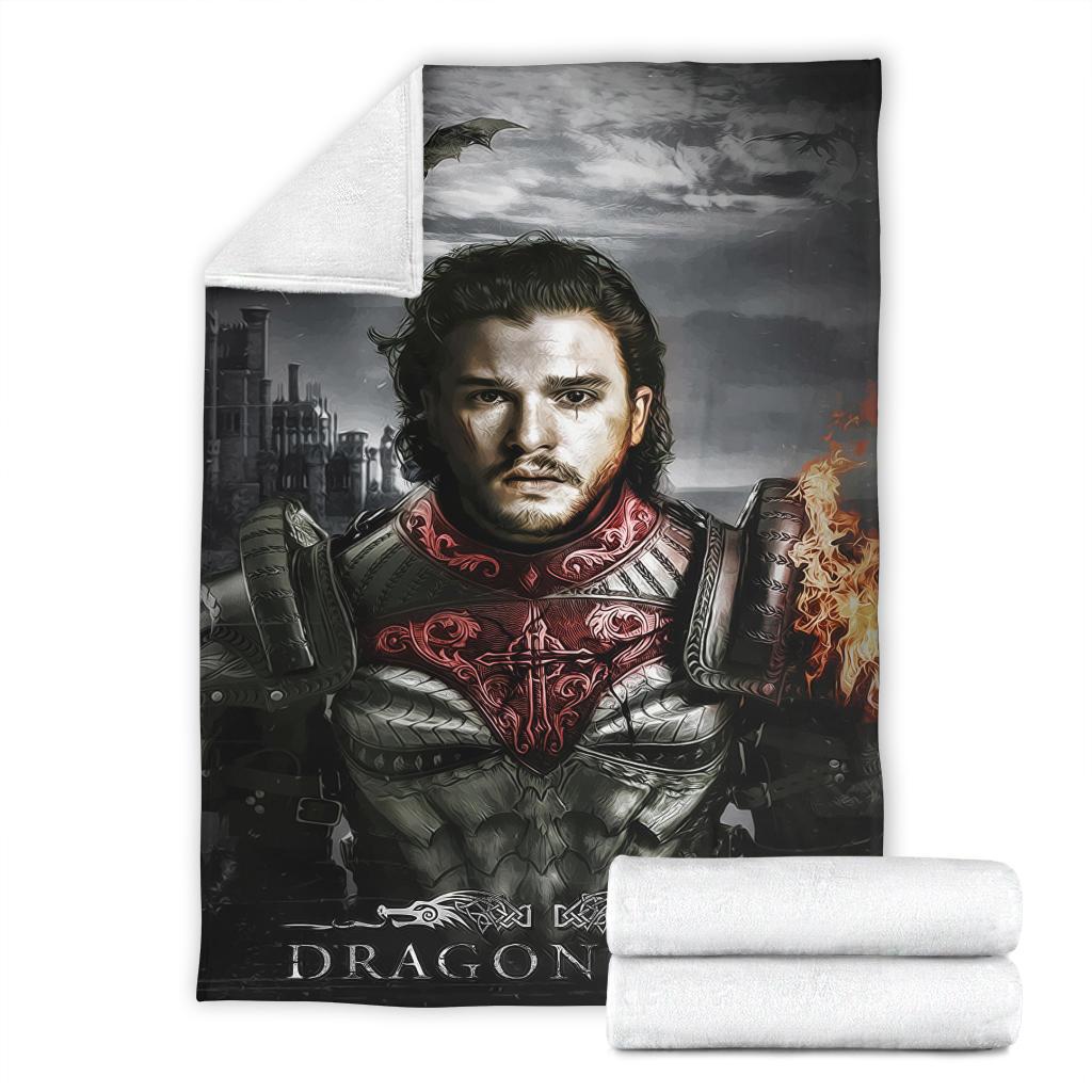 Jon Snow Sherpa Blanket Cozy Blanket Fleece Blanket