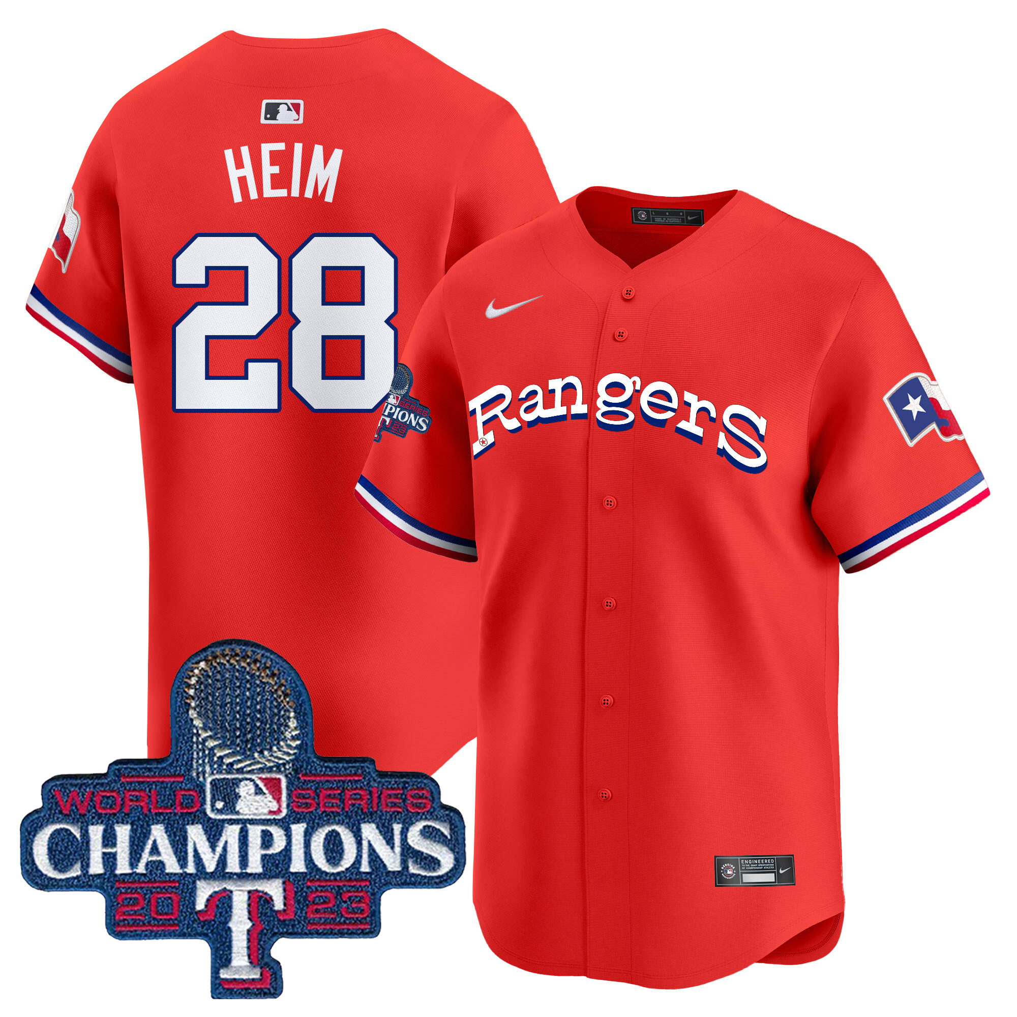 Jonah Heim Men's Texas Rangers Throwback 1972 Vapor Premier Limited Red Jersey - All Stitched
