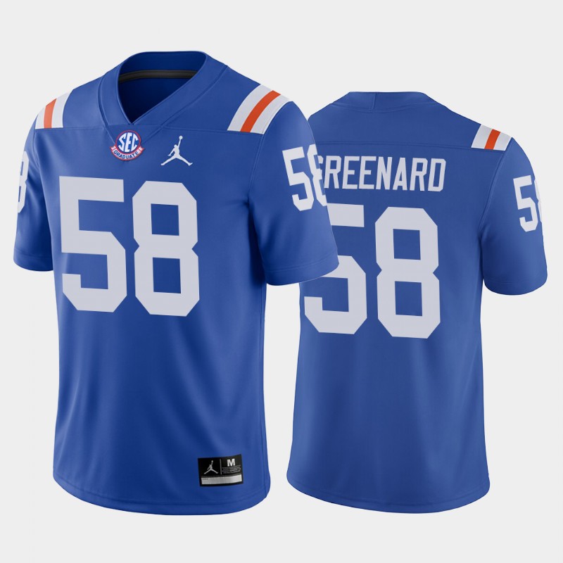 Jonathan Greenard #58 Florida Gators Throwback Game Royal Jersey College