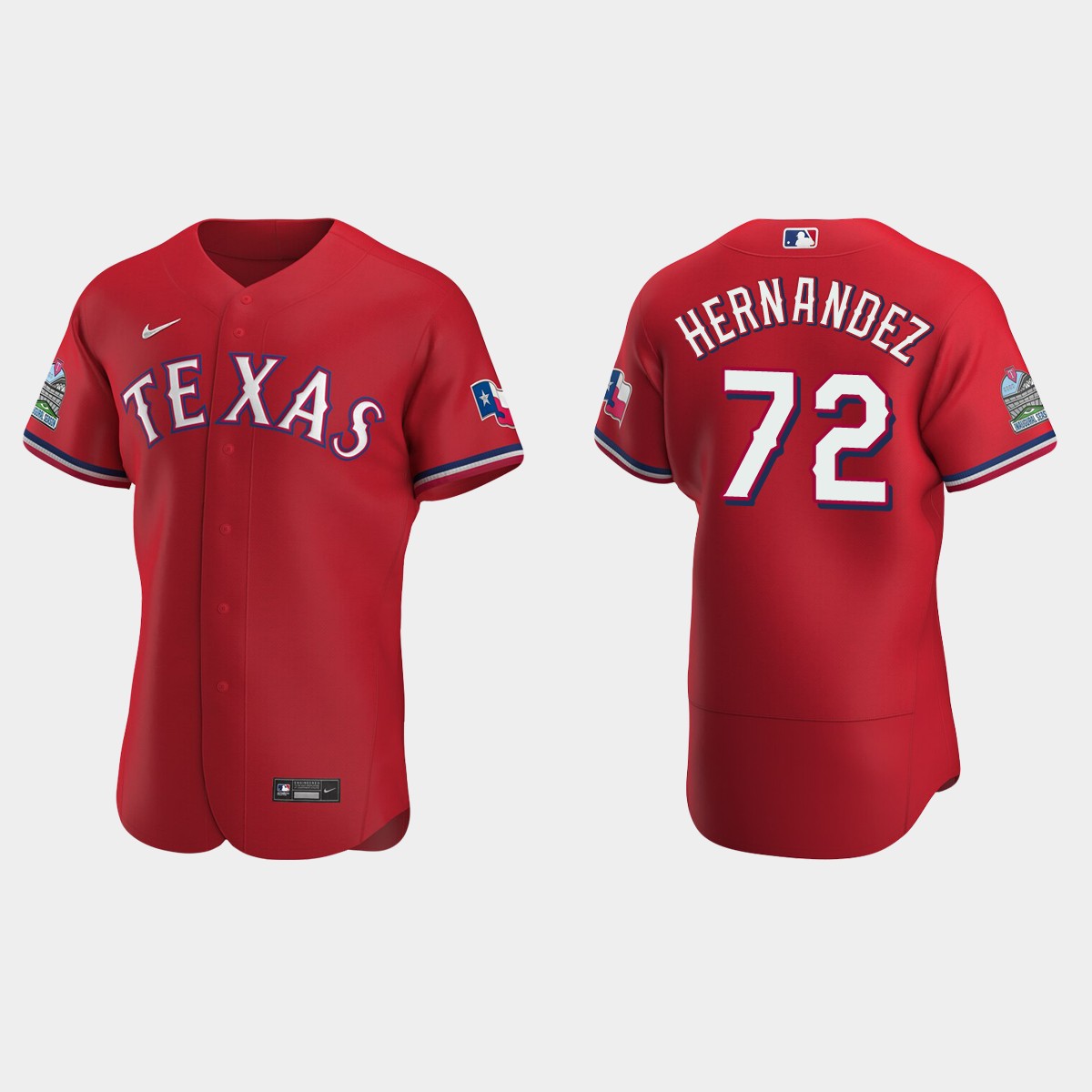 Jonathan Hernandez Texas Rangers Alternate Jersey - Scarlet