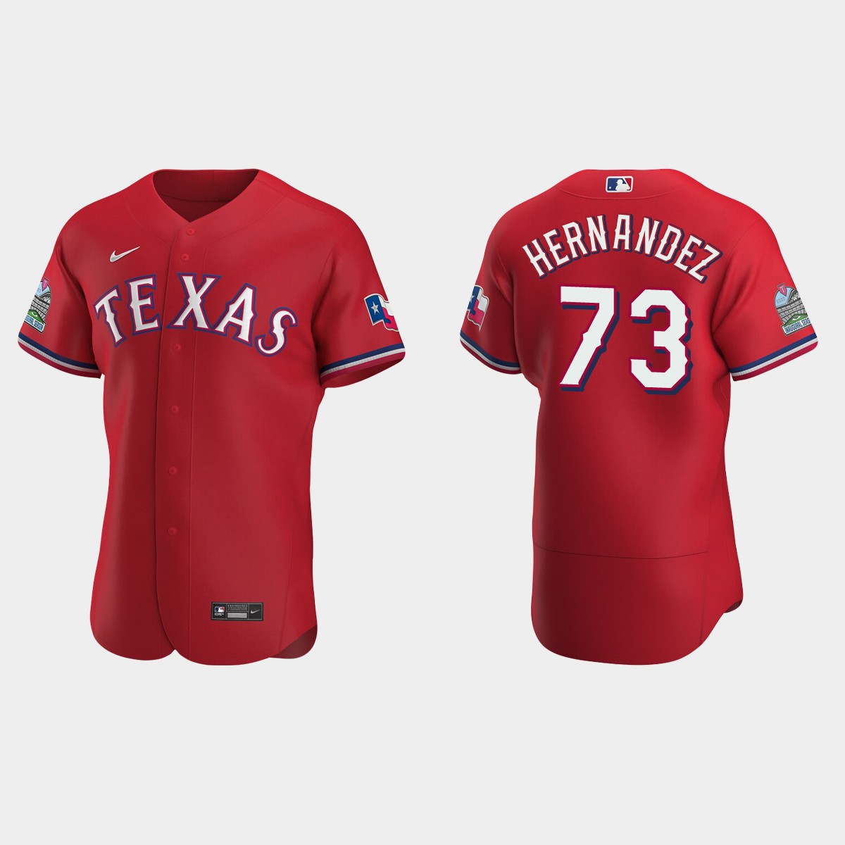 Jonathan Hernandez Texas Rangers Alternate Jersey - Scarlet