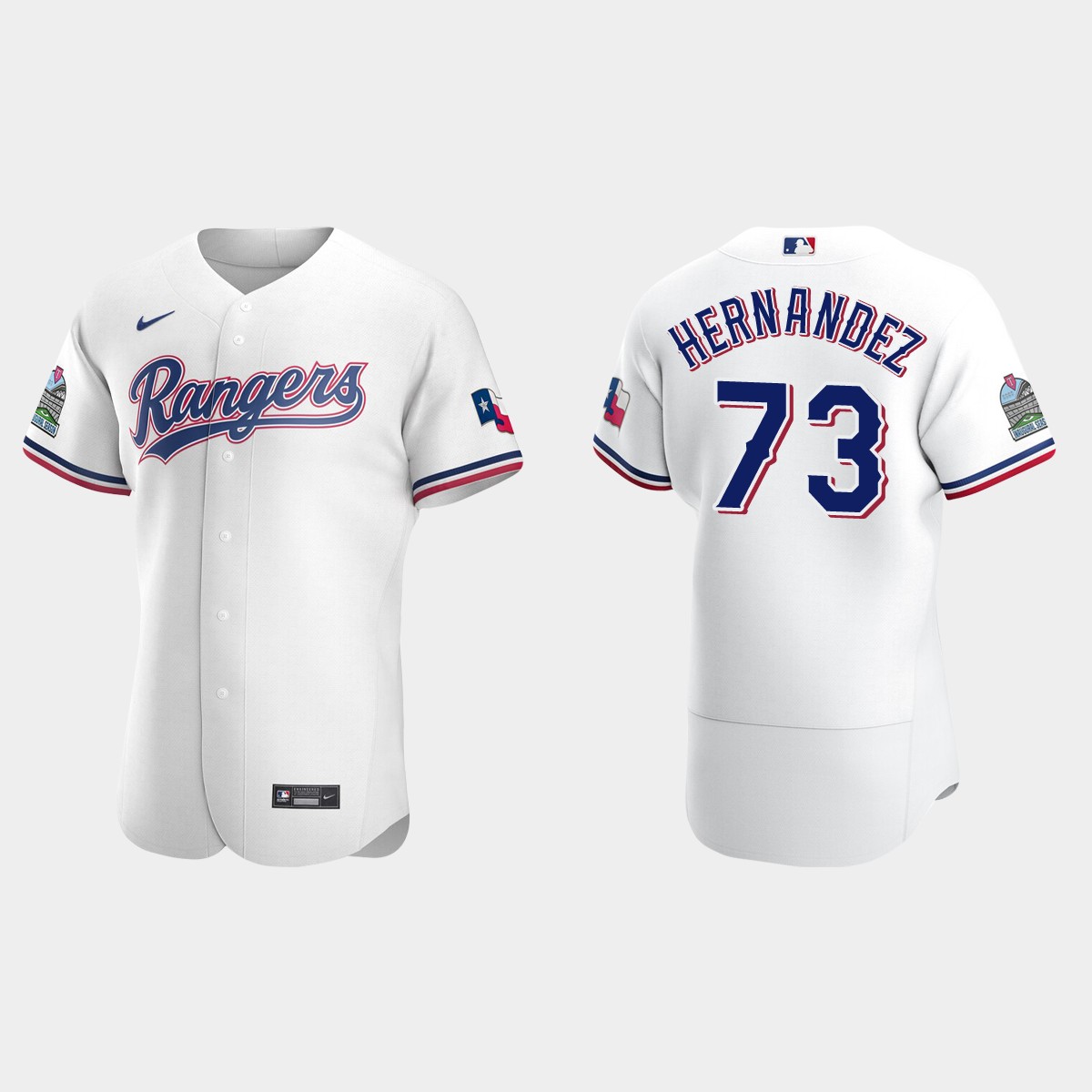 Jonathan Hernandez Texas Rangers Home Jersey – White