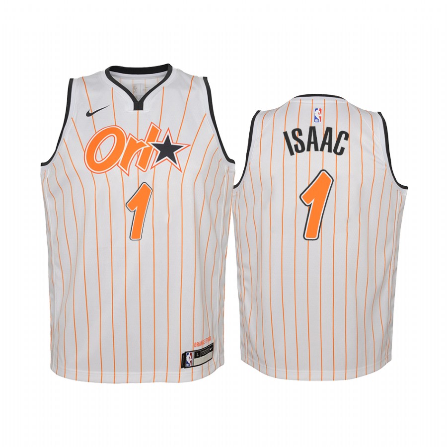 Jonathan Isaac Orlando Magic 2020-21 City Edition Youth Jersey - White