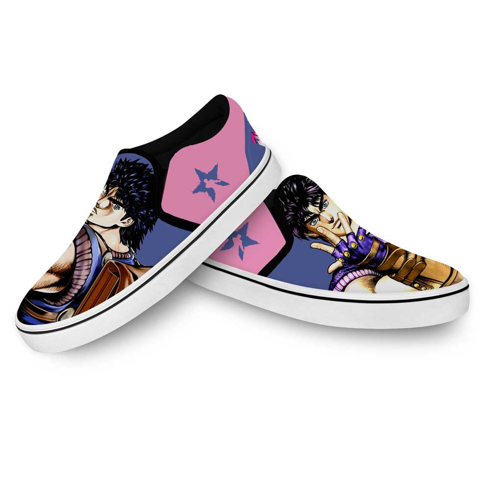 Jonathan Joestar Slip-On Shoes Canvas Custom Anime JoJo’s Bizarre Adventure Shoes