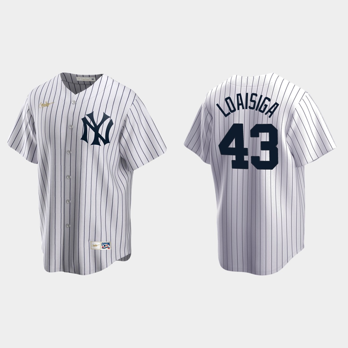 Jonathan Loaisiga #43 New York Yankees Cooperstown Collection Home Jersey - White