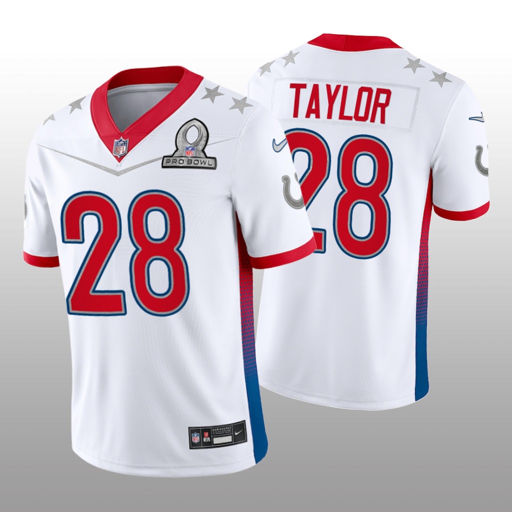 Jonathan Taylor White Game Jersey 2022 AFC Pro Bowl - Men's