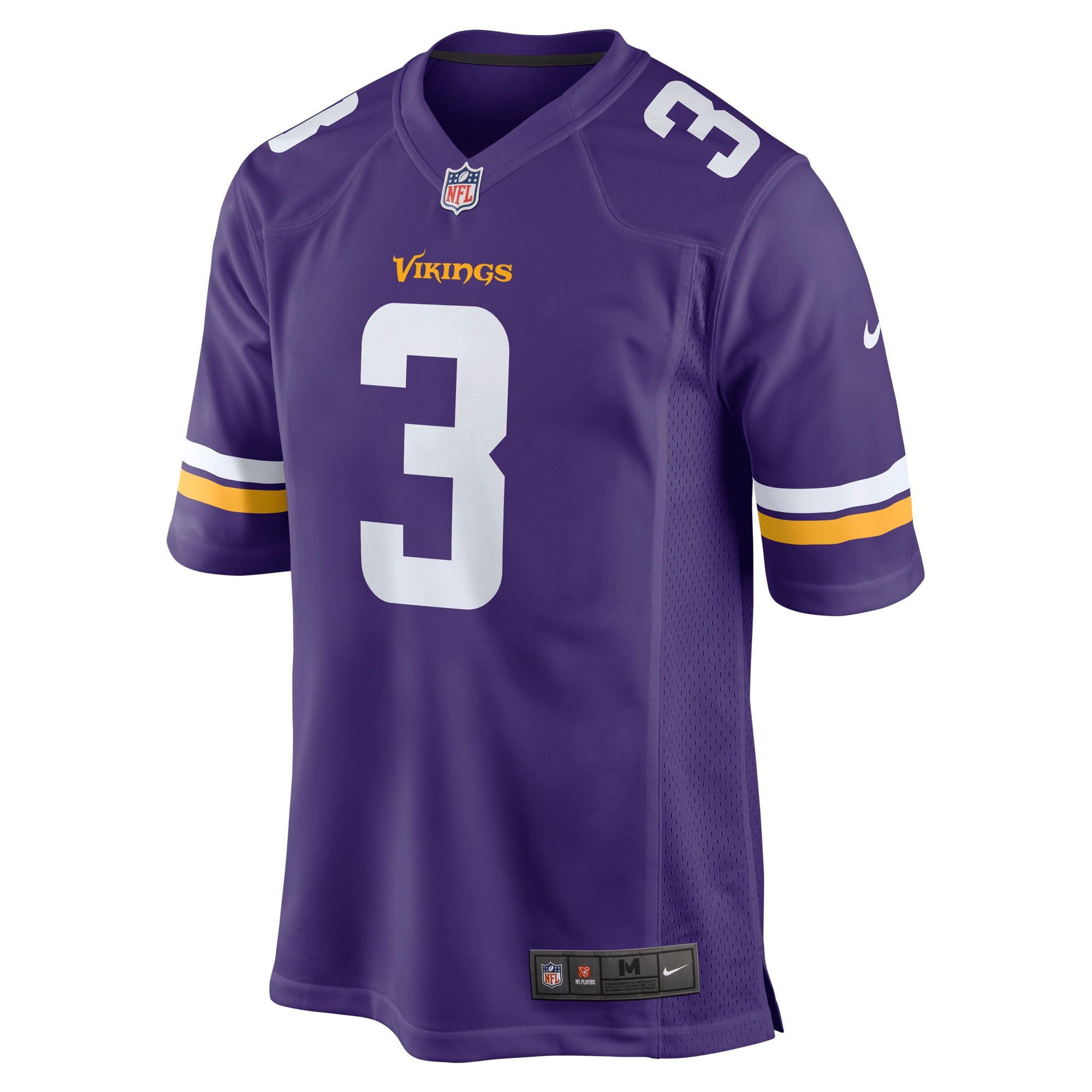 Jordan Addison 3 Minnesota Vikings 2023 NFL Draft Game Stitched Jersey – Purple