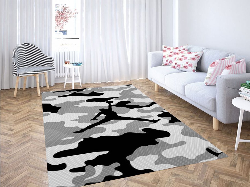 Jordan Army Wallpaper Living Room Modern Carpet Rectangle Rug
