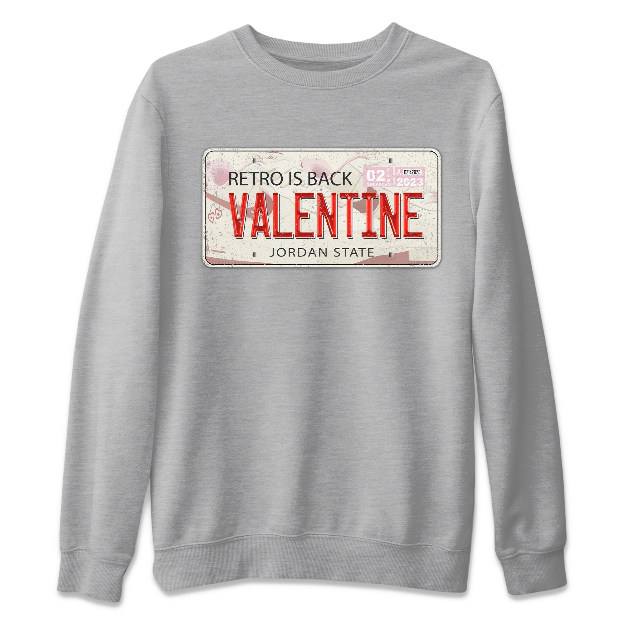 Jordan Plate Unisex Sweater – Air Force 1 Valentines Day, Sneakers Matching Sweater