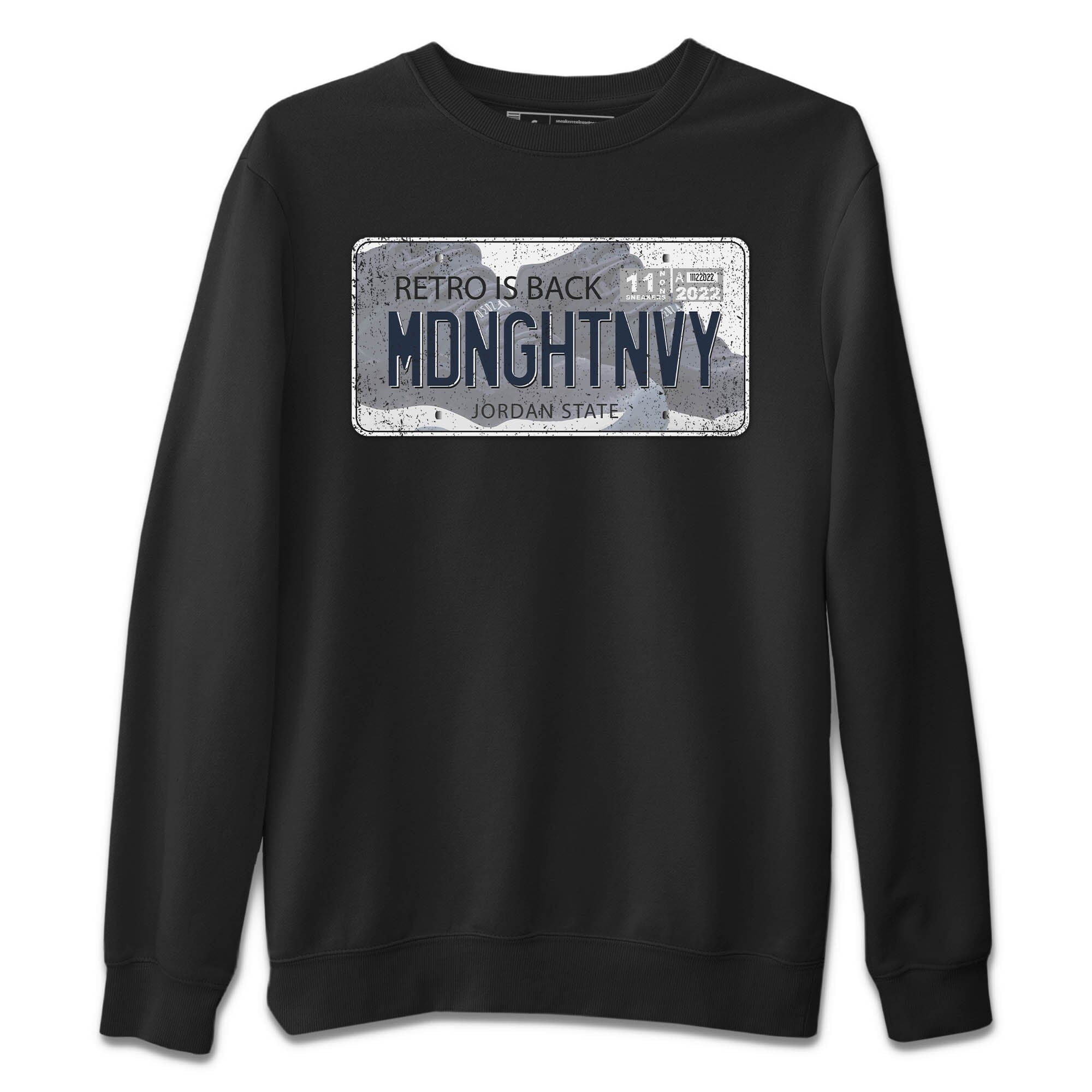 Jordan Plate Unisex Sweater – Air Jordan 11 Midnight Navy, Sneakers Matching Sweater