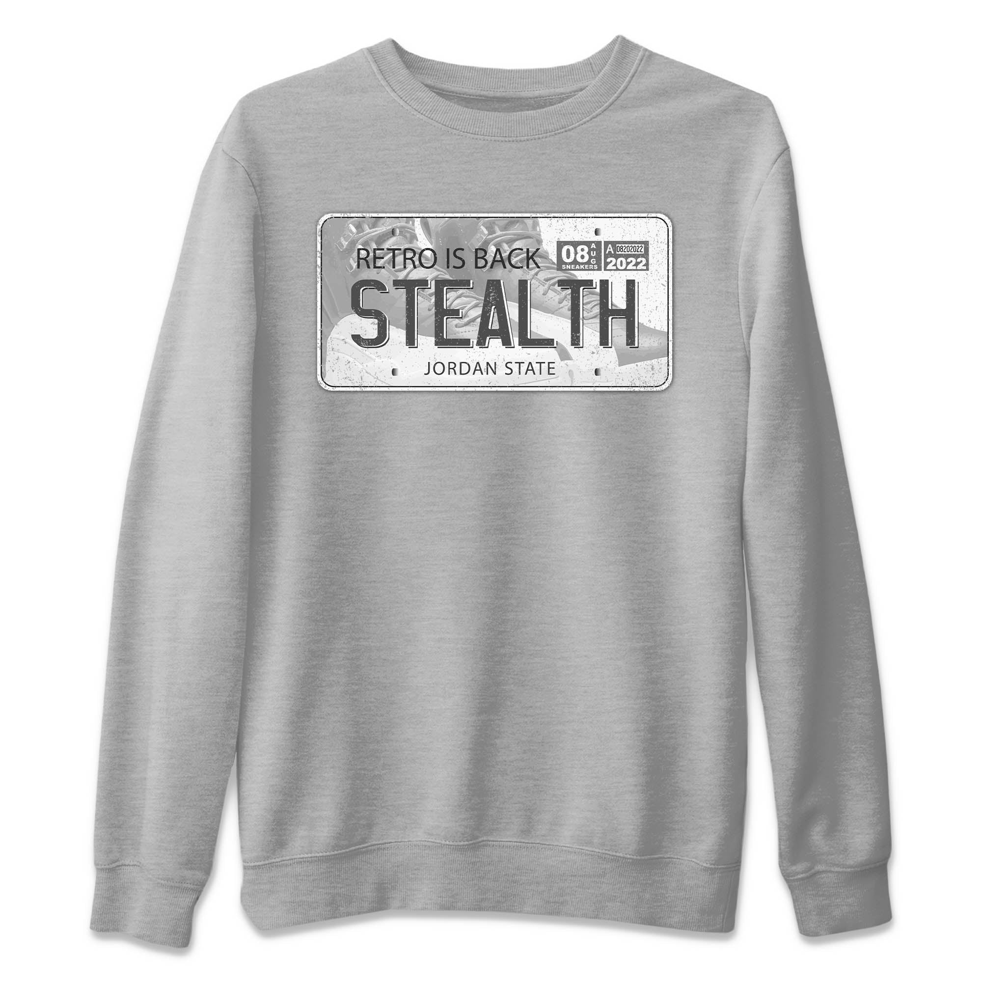 Jordan Plate Unisex Sweater – Air Jordan 12 Stealth, Sneakers Matching Sweater