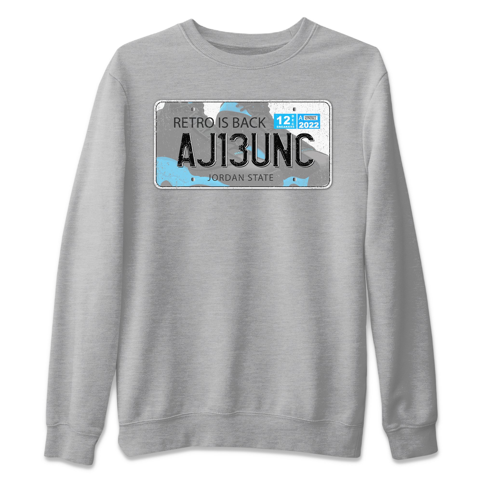 Jordan Plate Unisex Sweater – Air Jordan 13 UNC, Sneakers Matching Sweater