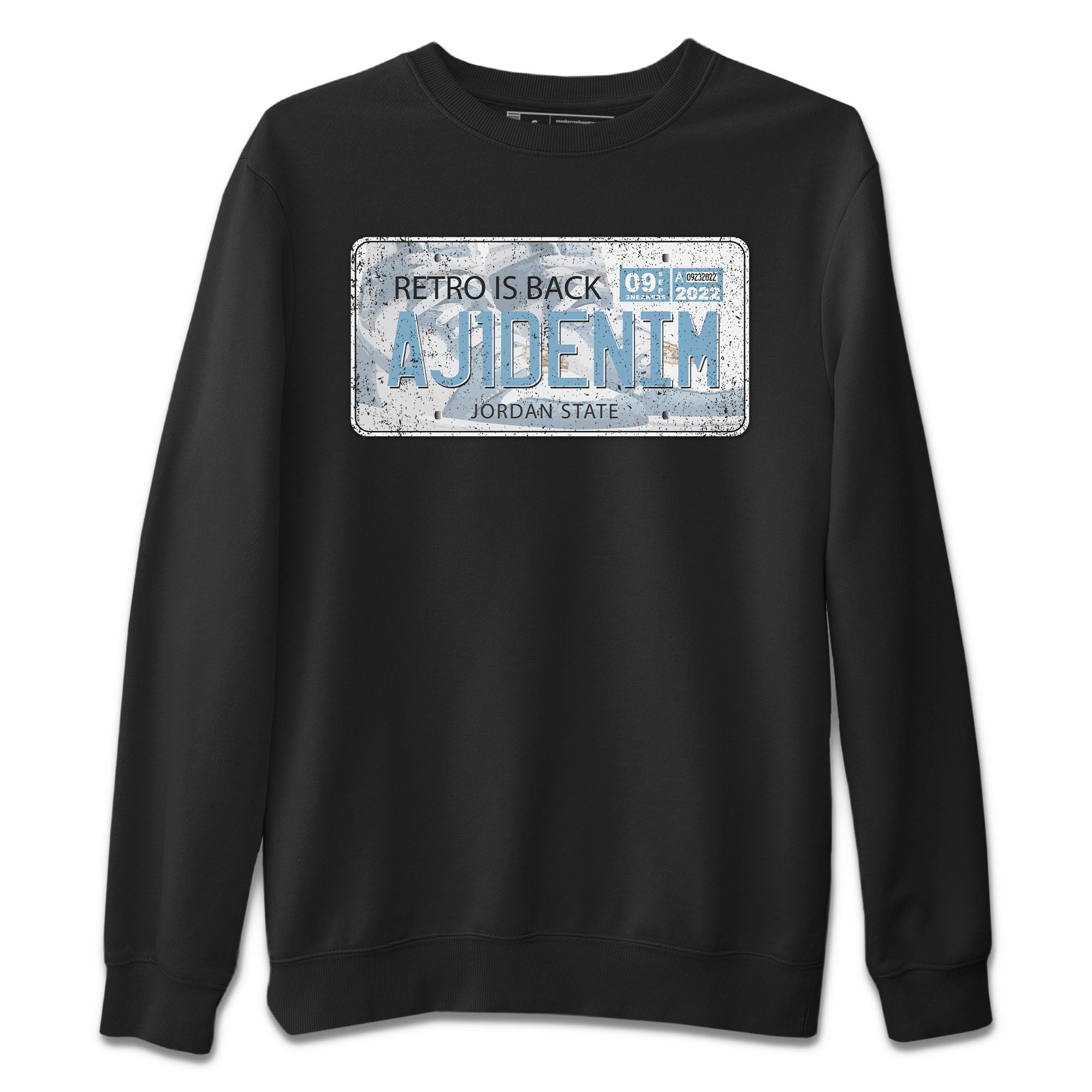 Jordan Plate Unisex Sweater – Air Jordan 1 Denim, Sneakers Matching Sweater
