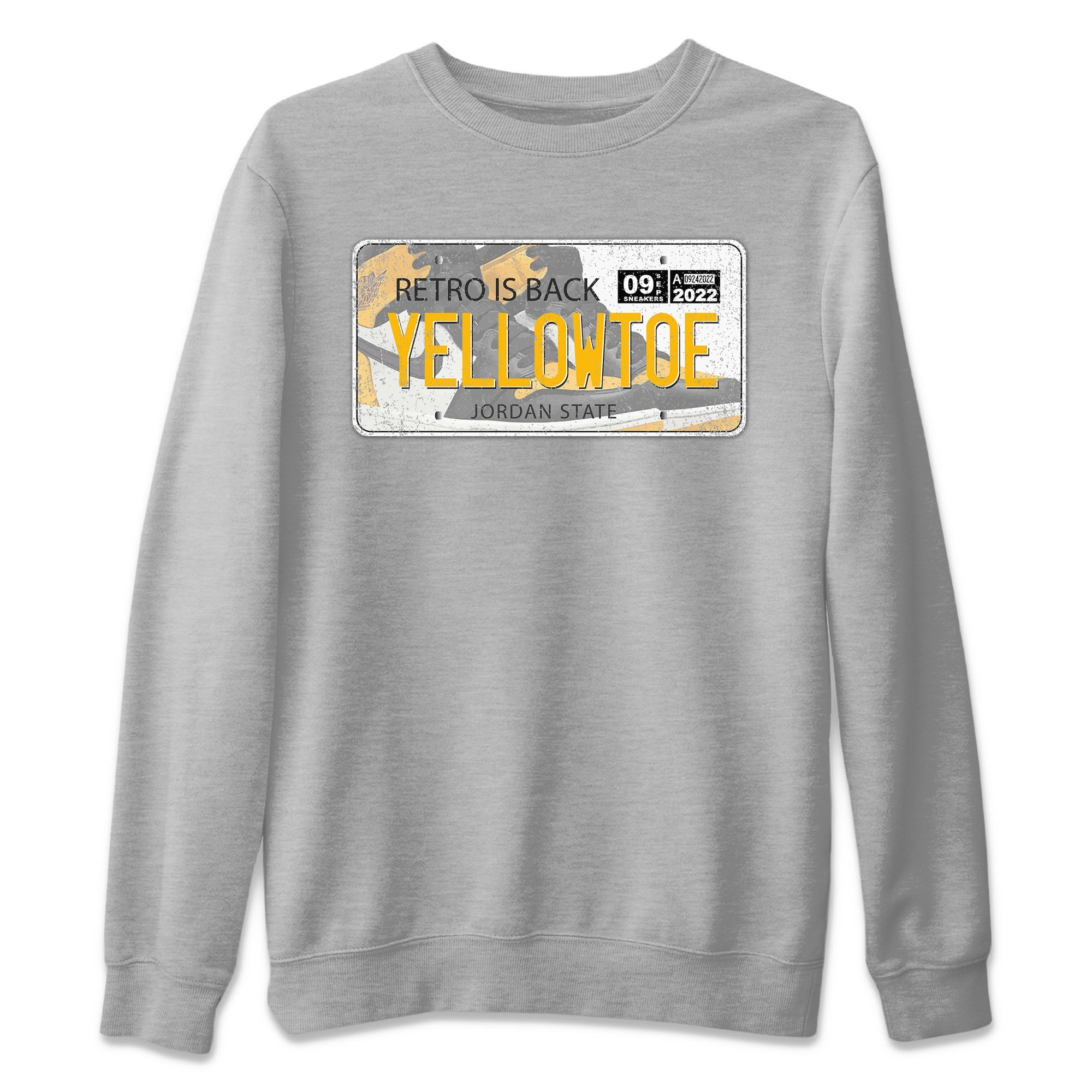Jordan Plate Unisex Sweater – Air Jordan 1 Taxi, Sneakers Matching Sweater
